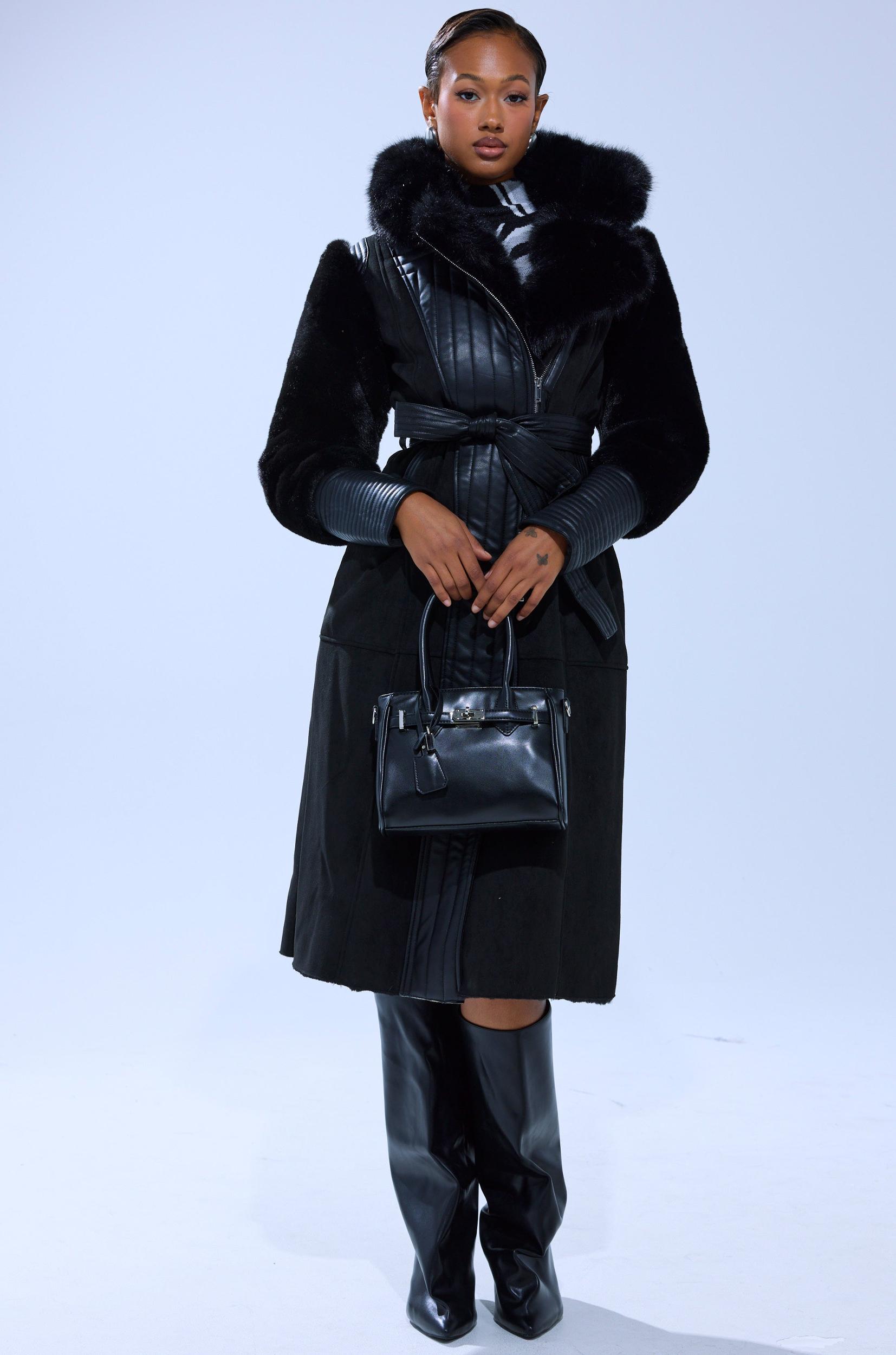 GOODIE MIXED MEDIA COAT Product Image