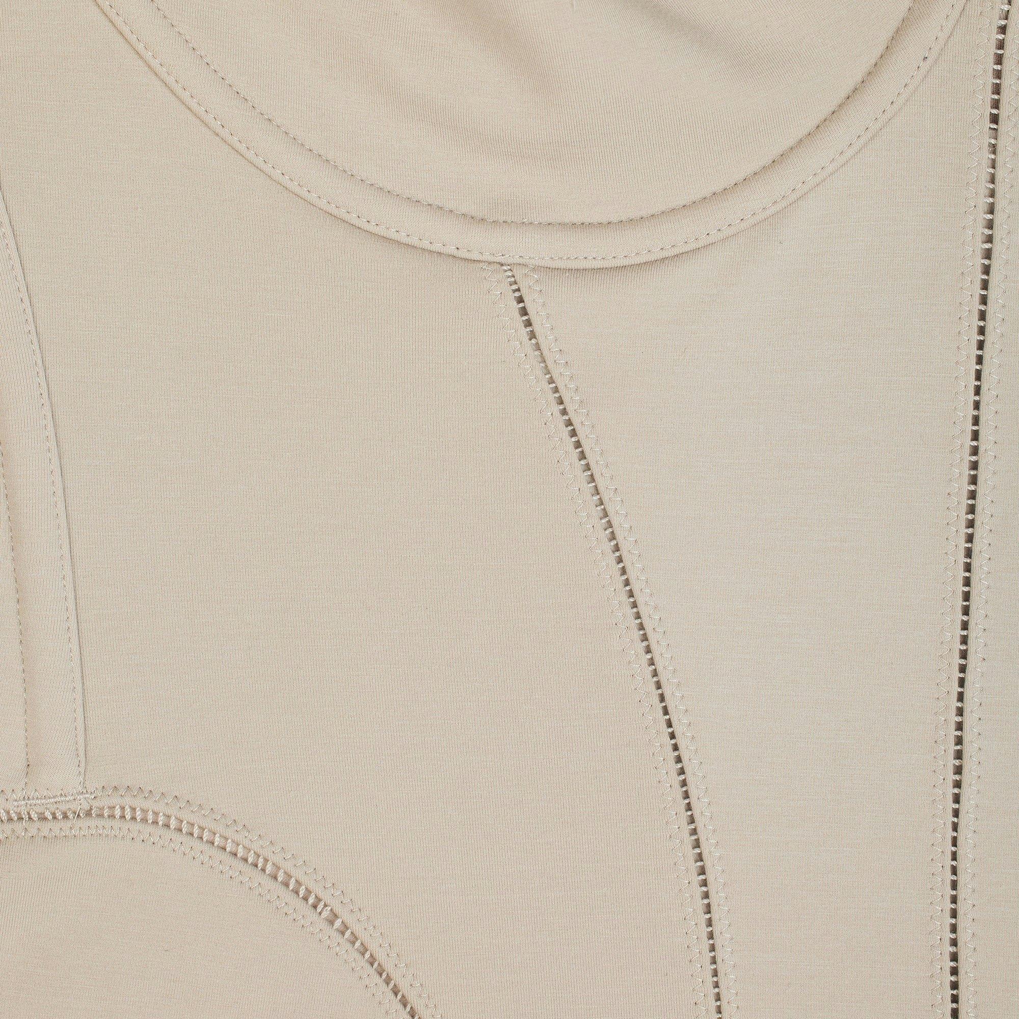 COTTON SHAPEWEAR HIGH-WAISTED THONG | LINEN Product Image