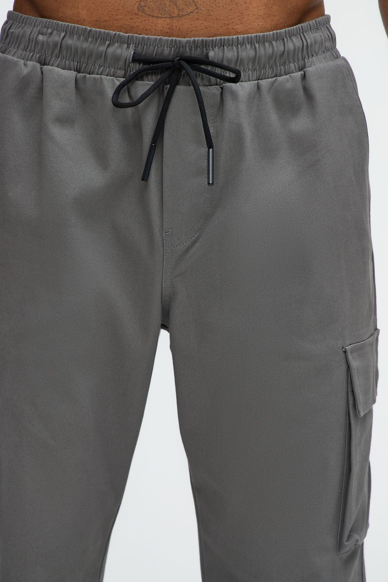 Stay On It Straight Cargo Pants - Grey Product Image