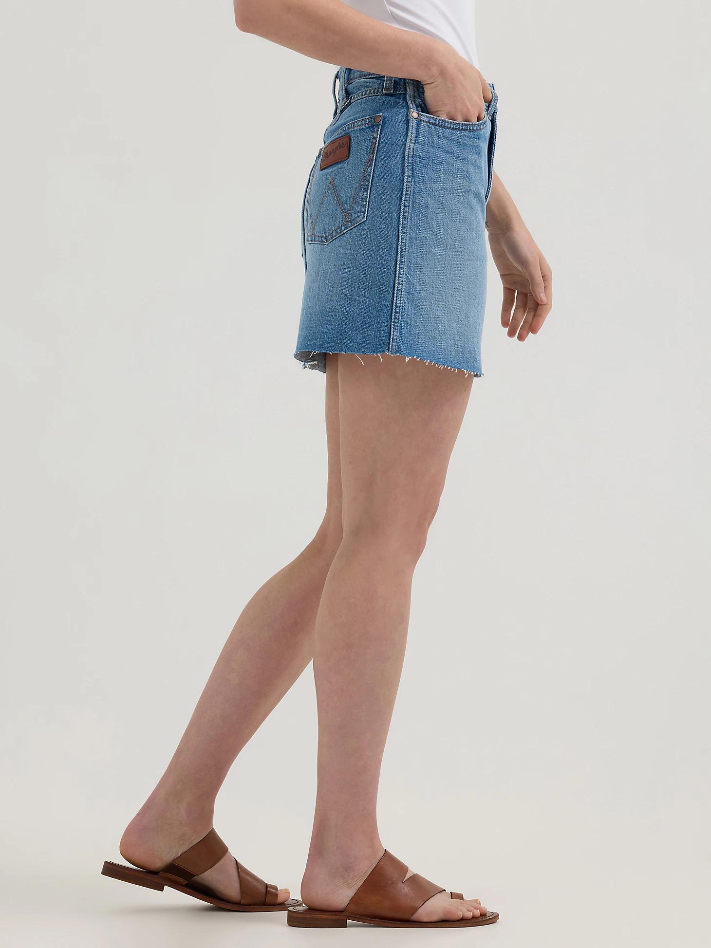 Women's Wrangler Retro® Bailey Denim Skirt | Women's SHORTS & SKIRTS | Wrangler® Product Image