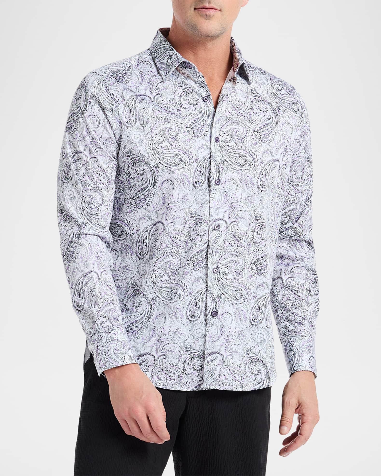 Men's Ibiza Paisley Woven Sport Shirt Product Image
