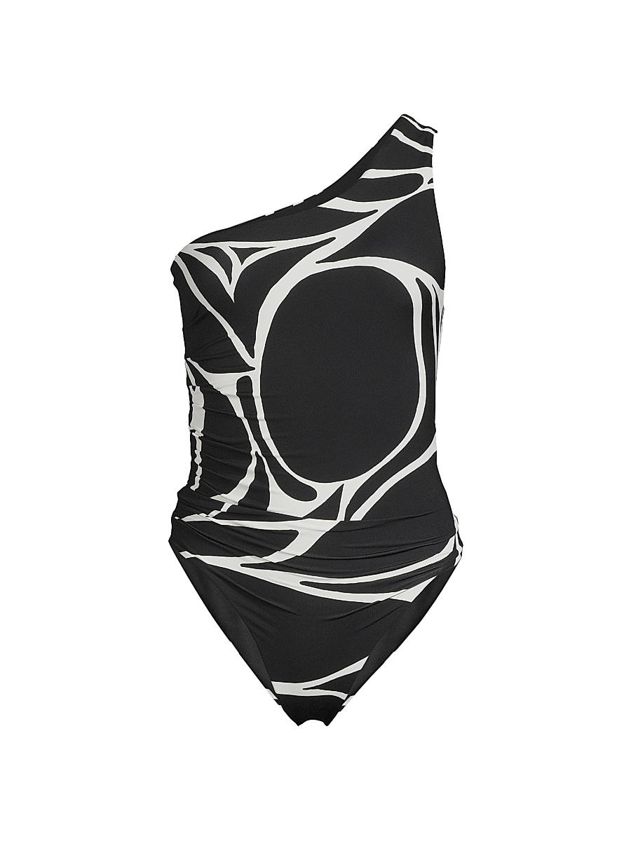 Womens Porto Abstract One-Piece Swimsuit Product Image