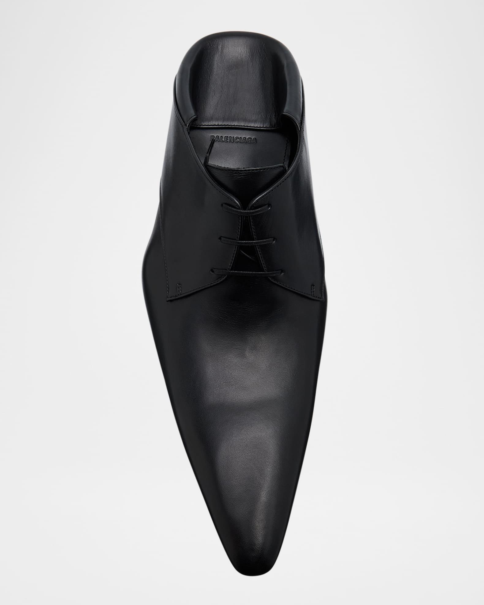 Men's Opera Calfskin Pointed-Toe Derby Shoes Product Image