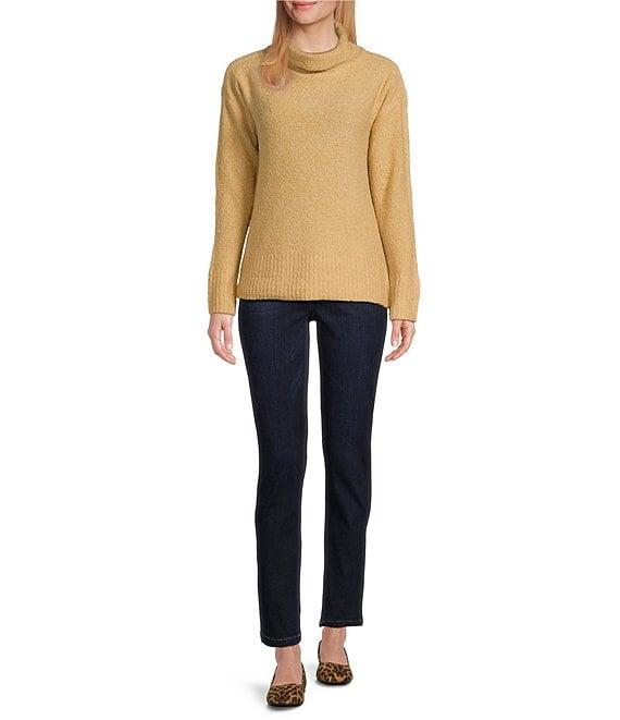 Westbound Long Sleeve Mock Neck Side Zip Sweater Product Image