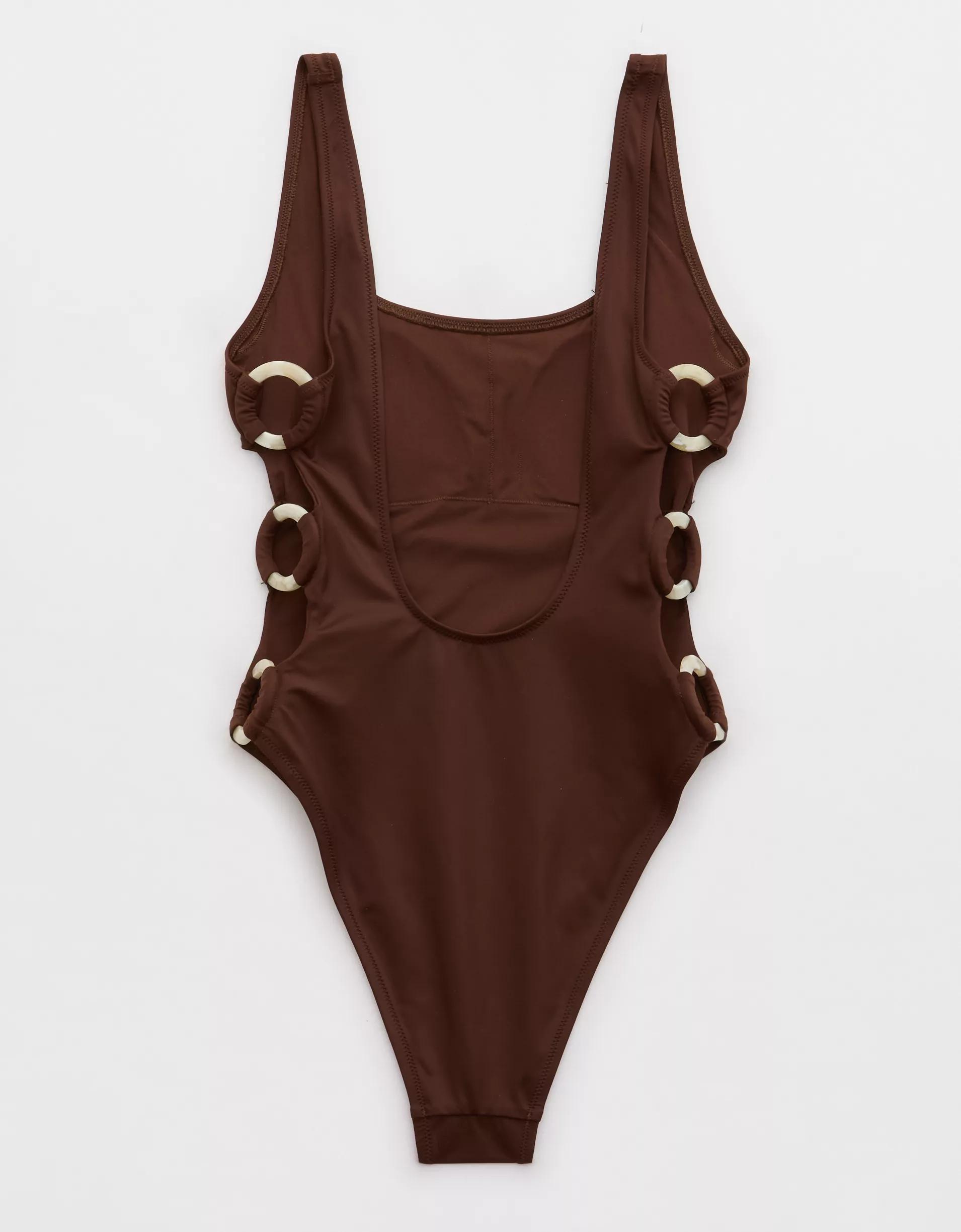 Aerie High Cut Scoop One Piece Swimsuit Product Image