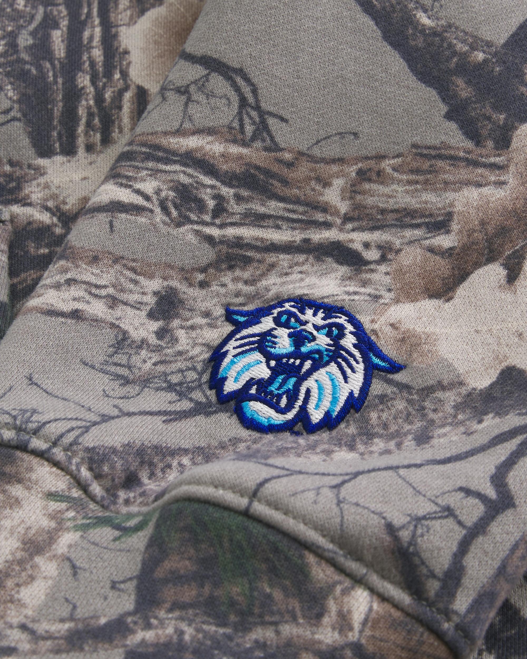 Boxy Zip-Up University of Virginia Graphic Hoodie Product Image