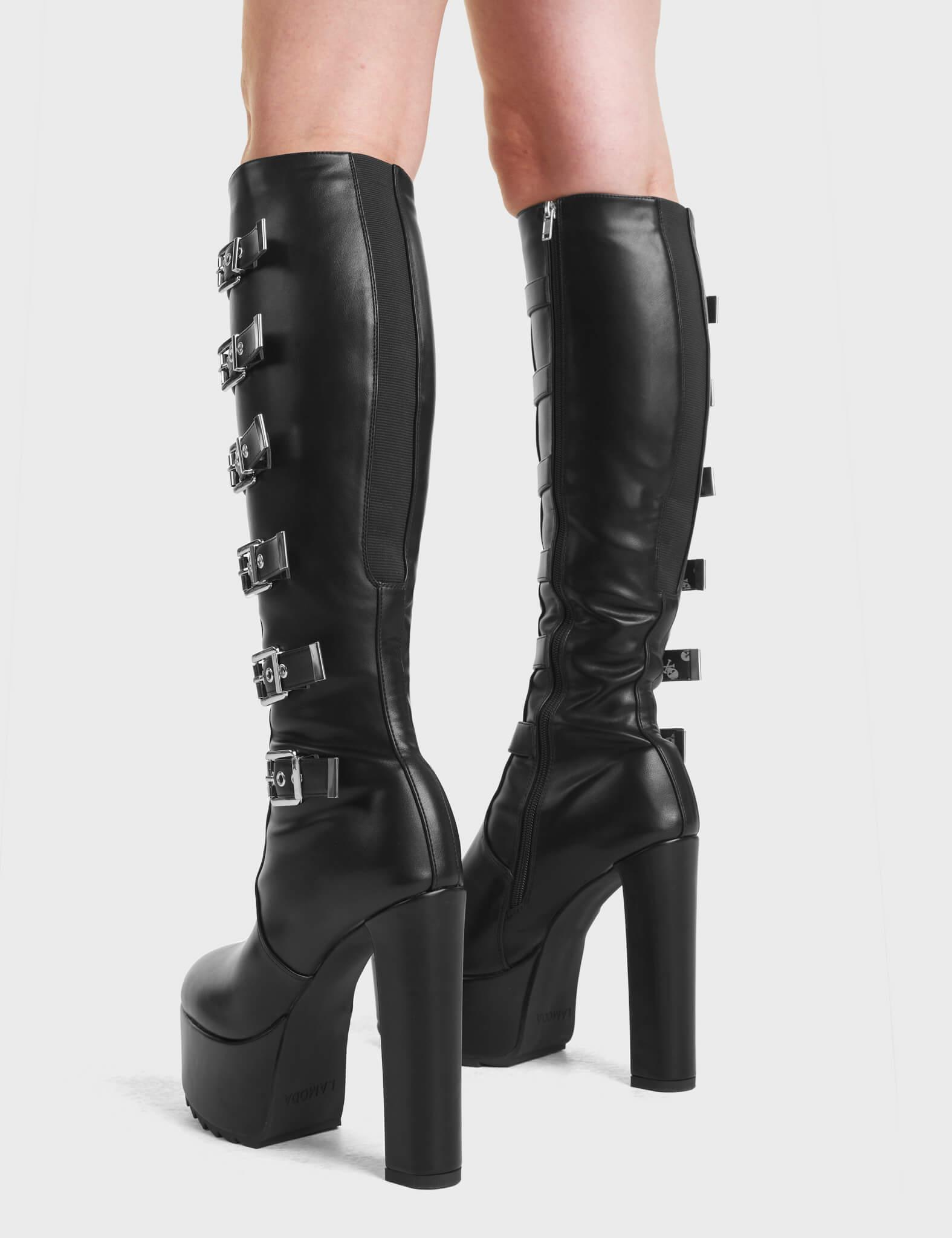 Direct Platform Knee High Boots Product Image