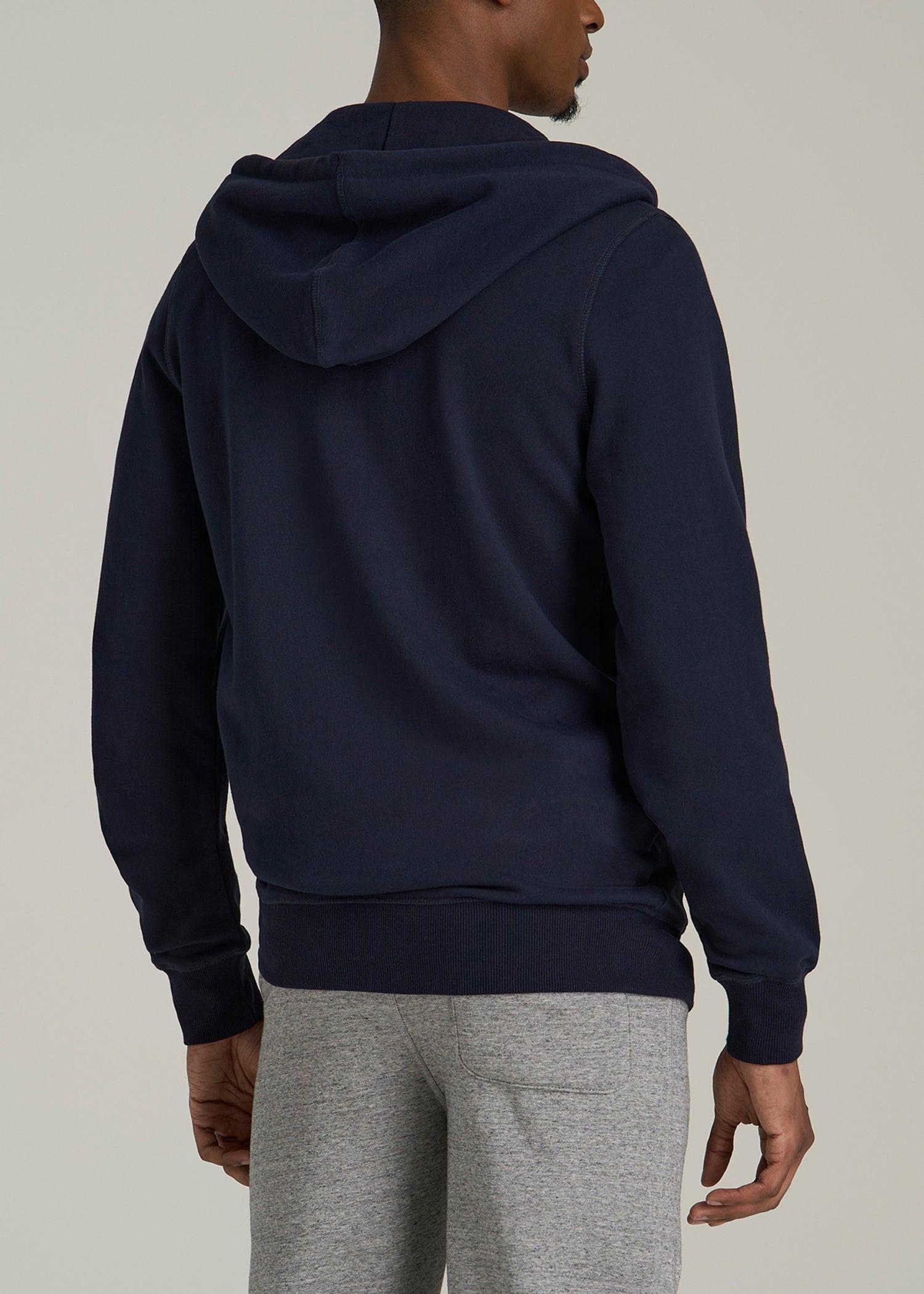 Wearever 2.0 French Terry Full-Zip Hoodie for Tall Men in Evening Blue Male Product Image