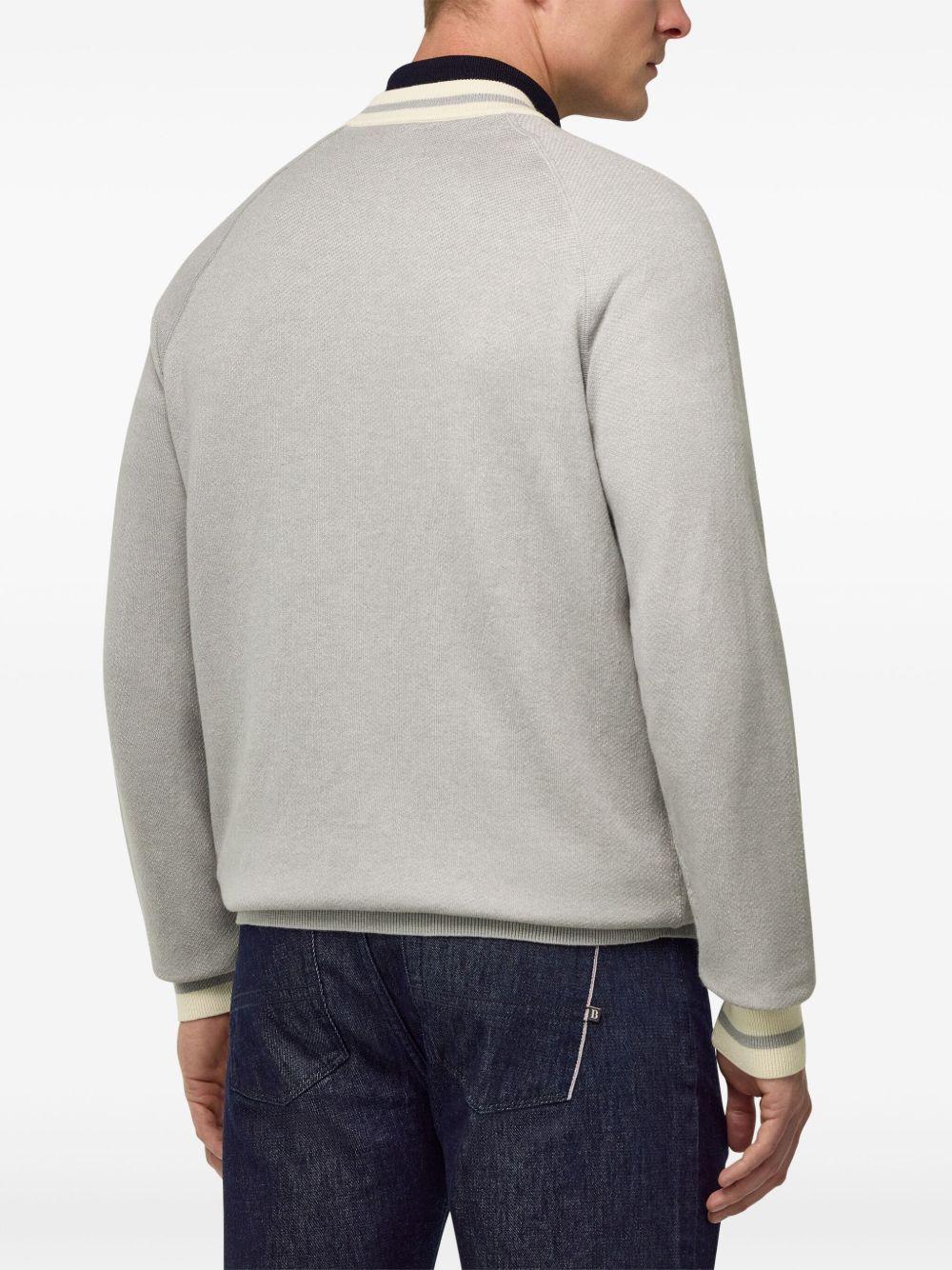 fine-knit bomber jacket Product Image