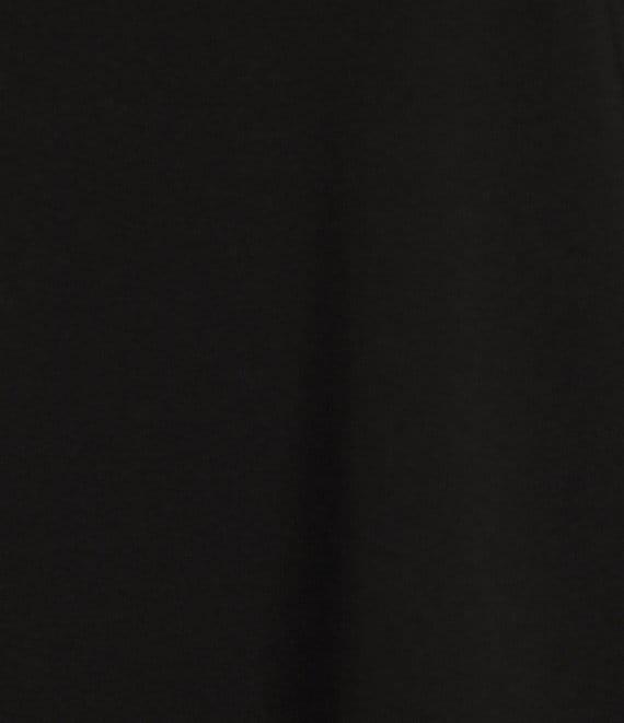 KARL LAGERFELD PARIS Knit Jersey Round Neck Sleeveless Contrast Trim Top Product Image