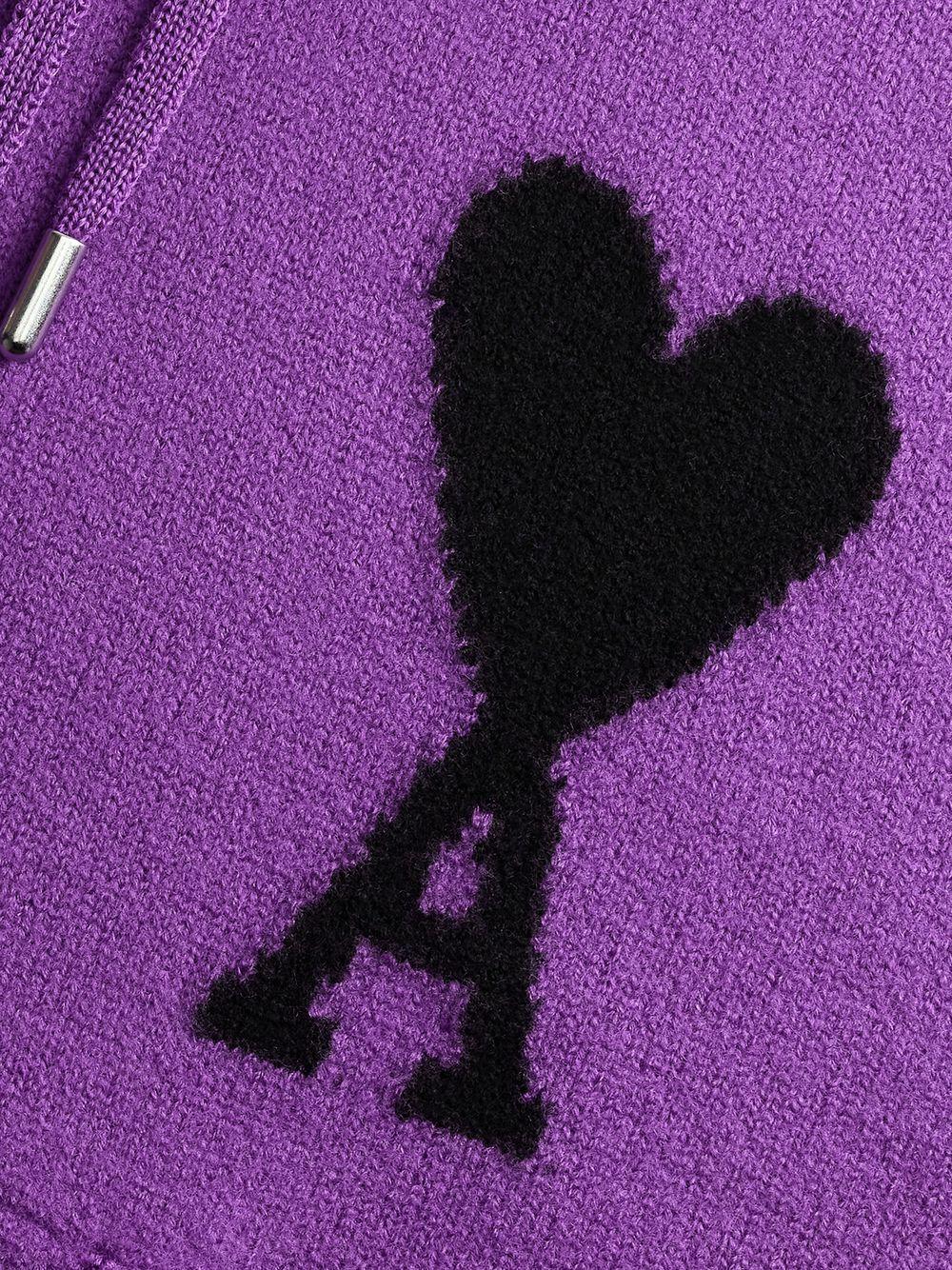 logo-intarsia knit hoodie Product Image