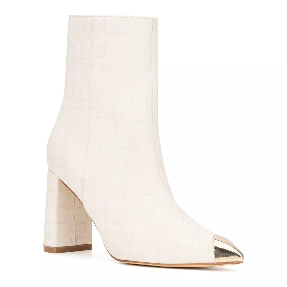 New York & Company Kyla Women's Ankle Boots, Size: 8, Ivory Product Image