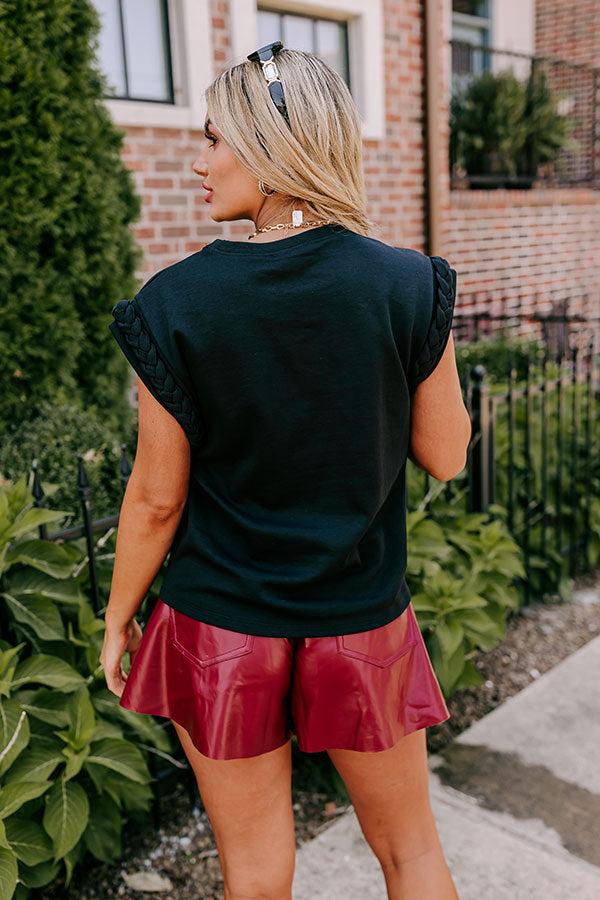 VIP Outing Shift Top in Black Product Image