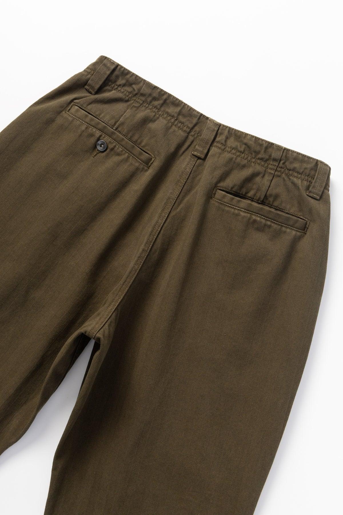 Blacksmith - Herringbone Work Pants - Olive Product Image