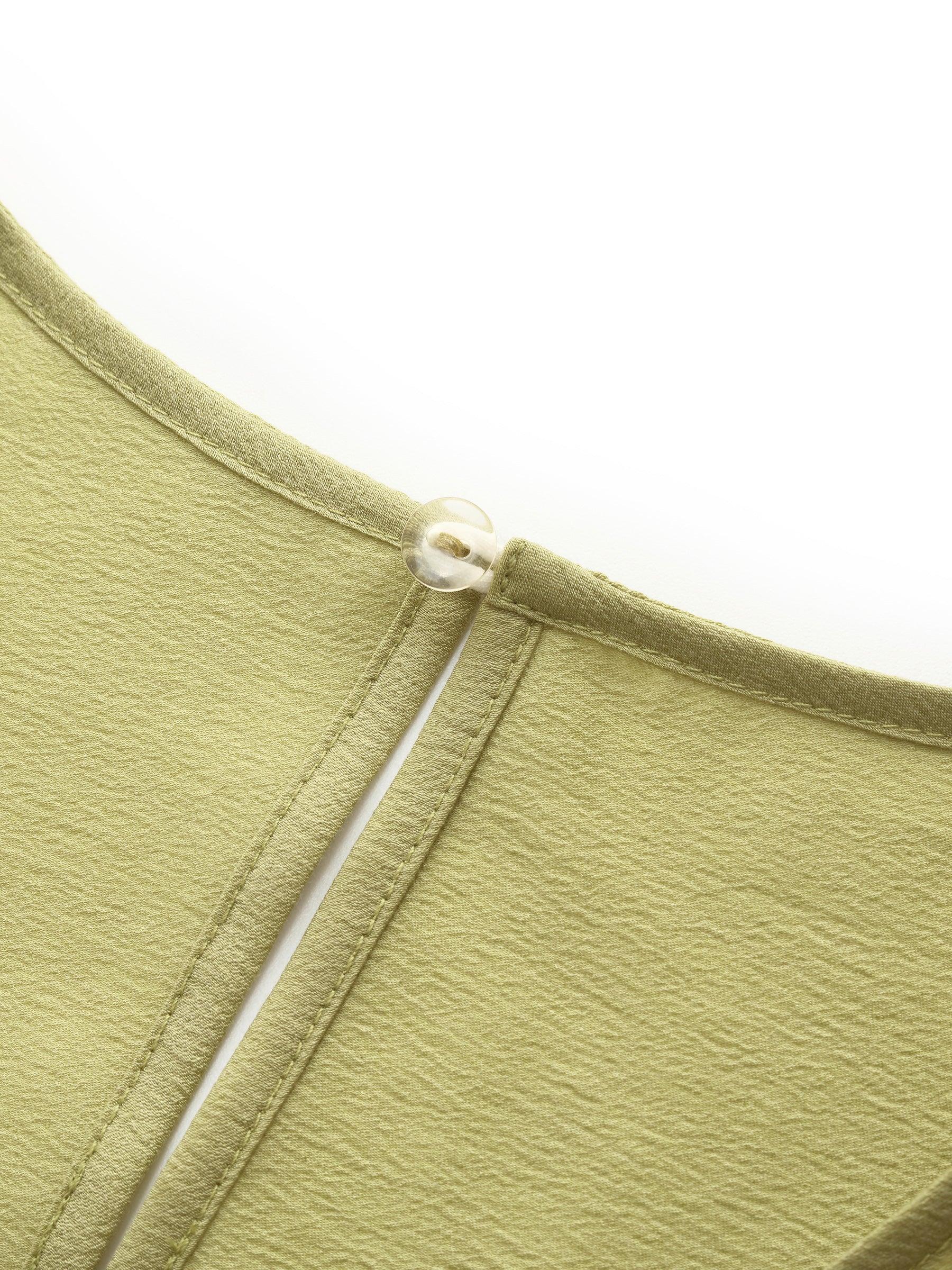 Acetate Twist Front Women Cap Sleeve Top Product Image