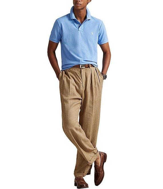 Polo Ralph Lauren Custom Slim Fit Solid Mesh Polo Shirt Product Image