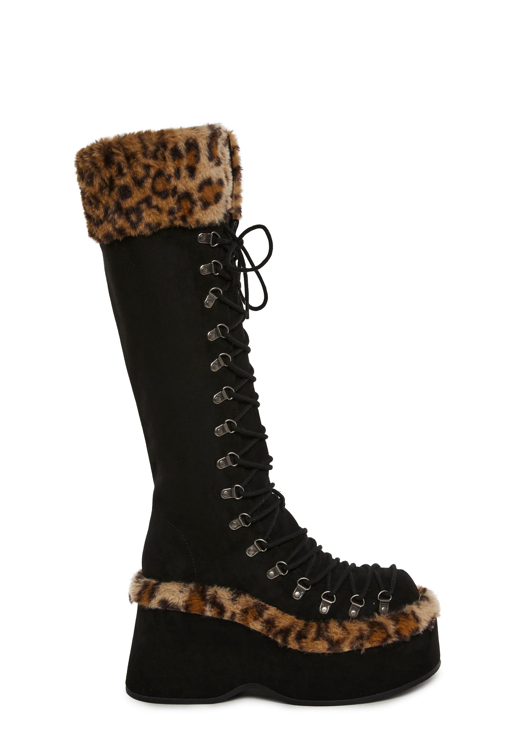 Flash On Leopard Boots Product Image