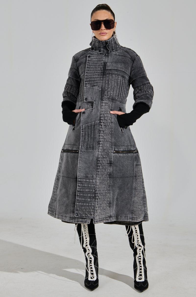 VORTEX DENIM TRENCH COAT Product Image