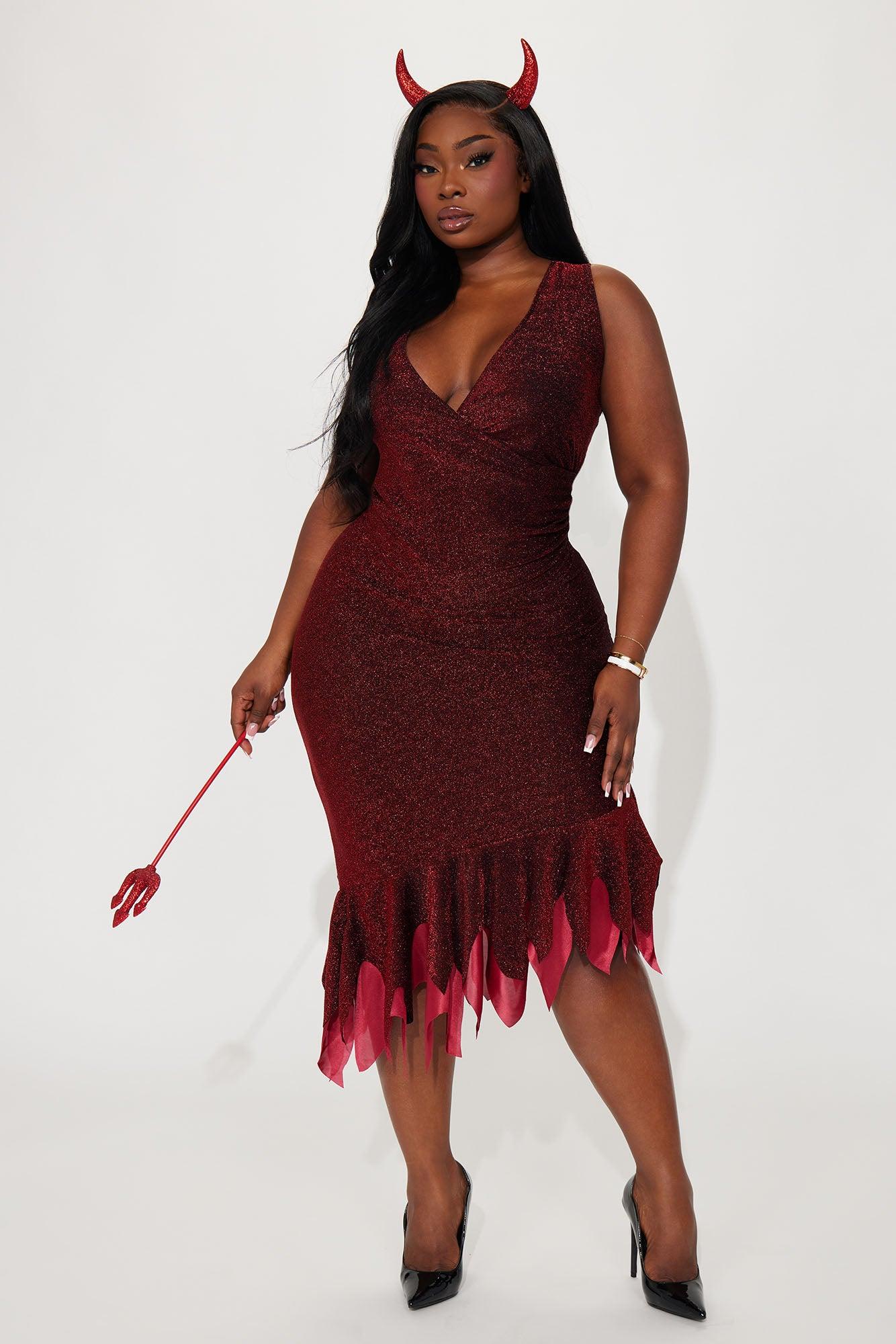 Sizzle N Shine Devil 3 Piece Costume Set - Red Product Image