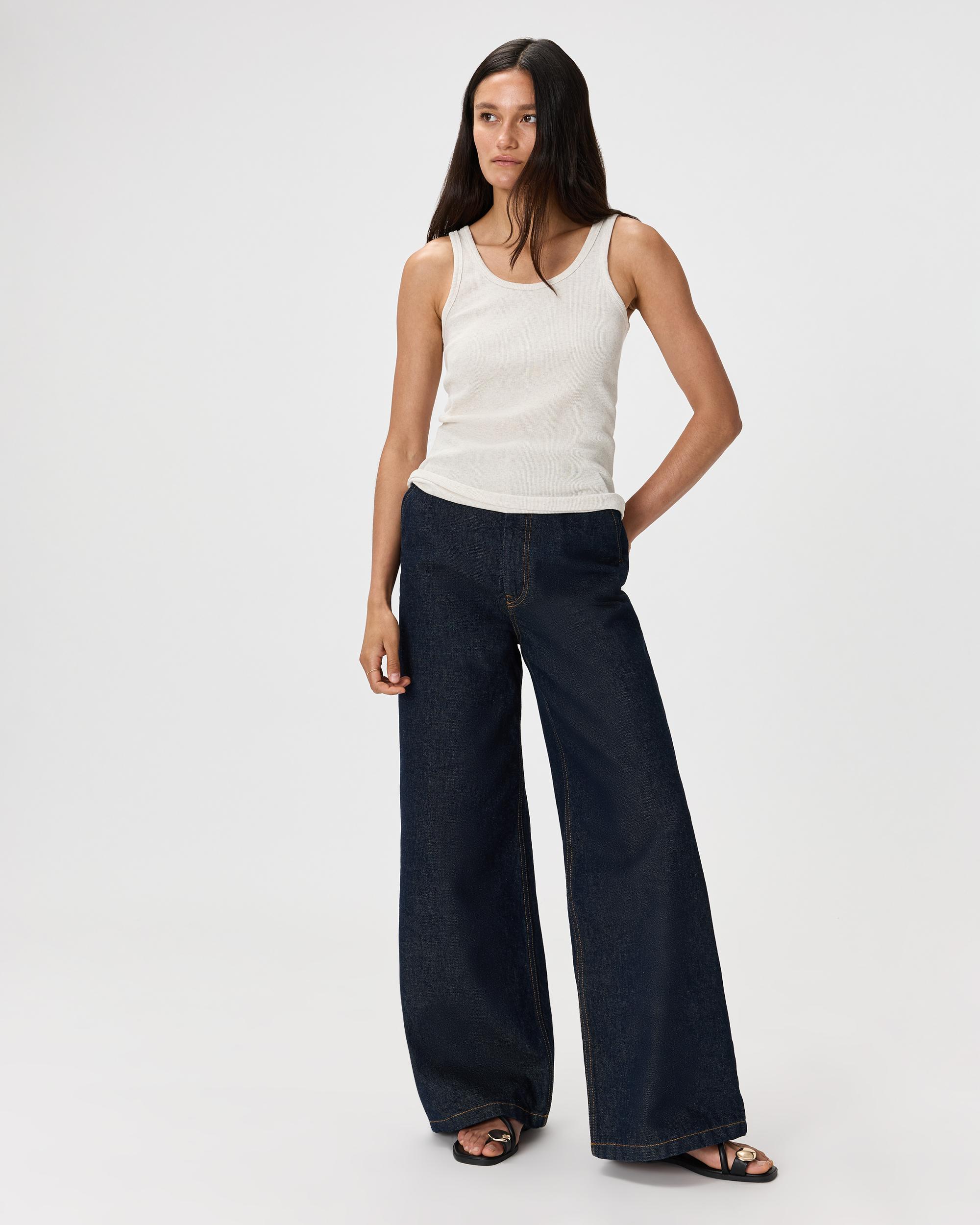 Quince | Women's Micro-Rib Scoop Neck Tank Top Organic Cotton Product Image