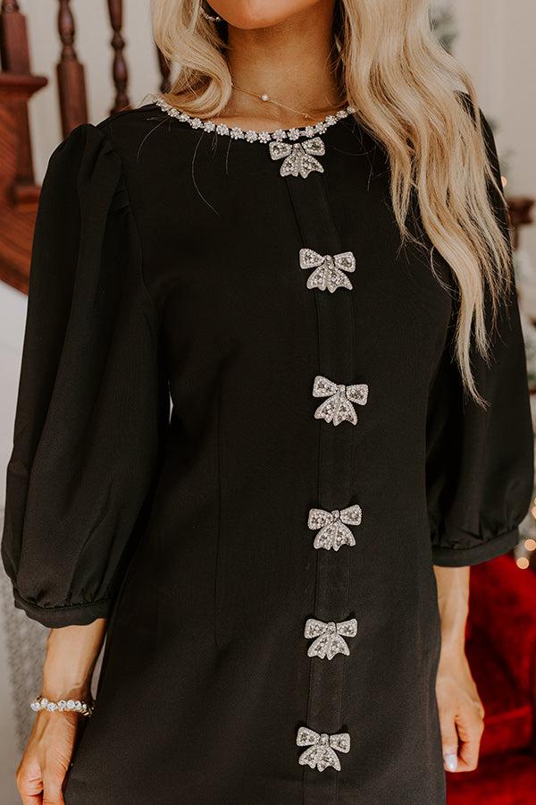 Timeless Classic Rhinestone Embellished Mini Dress Product Image