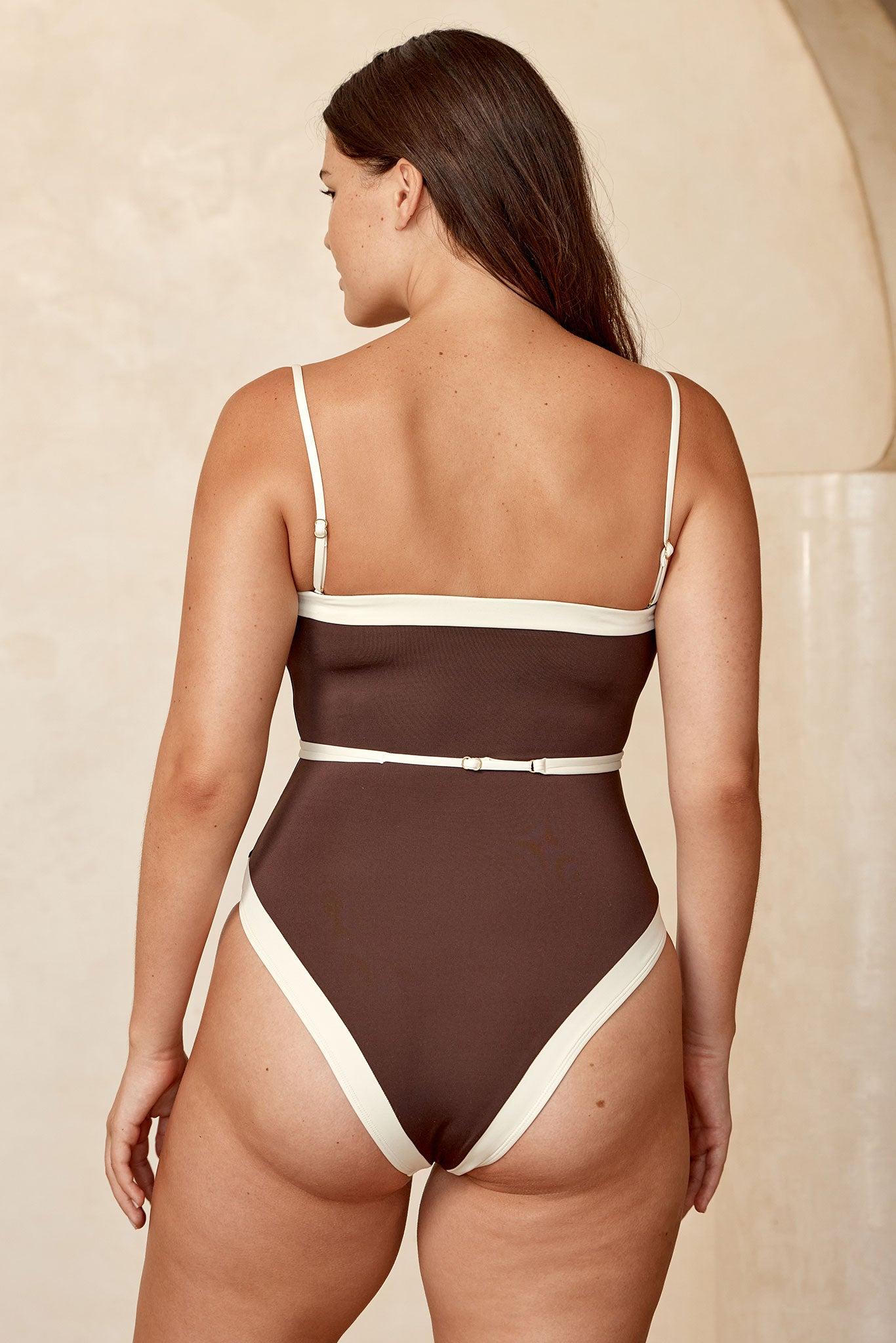 Miami One Piece - Espresso/Ivory Product Image