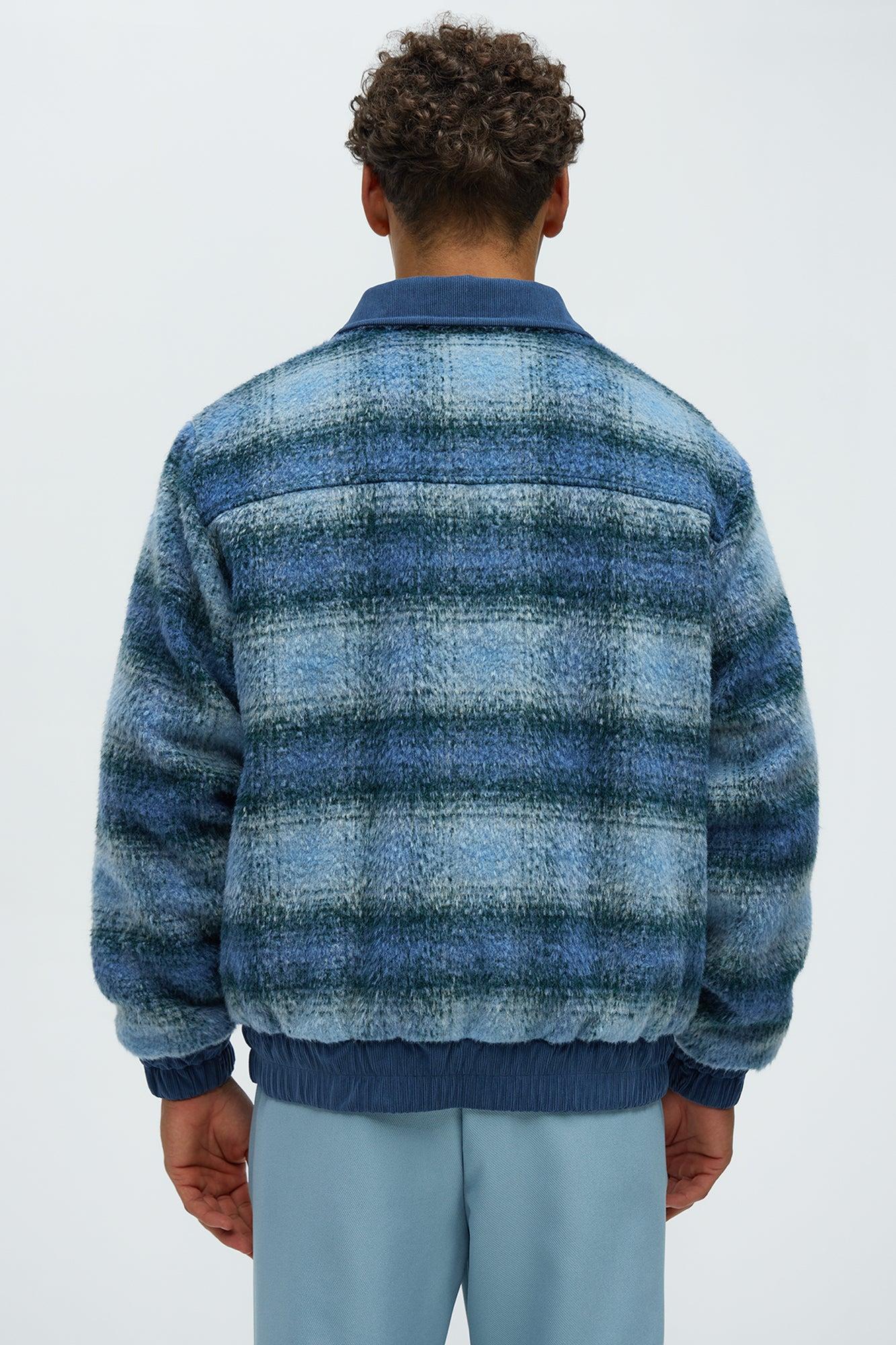 A Trip Outside Mohair Jacket - Blue Product Image