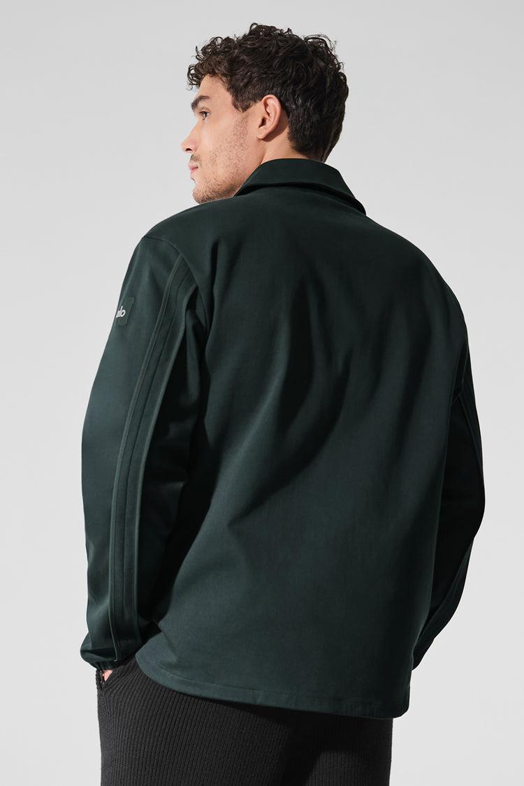 Edition Sueded Jacket - Charcoal Green Product Image