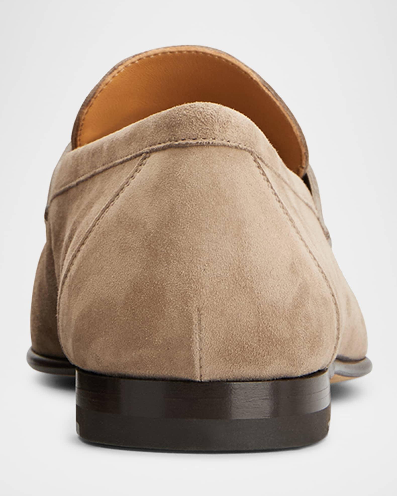 Men's Mocassino Suede Penny Loafers Product Image