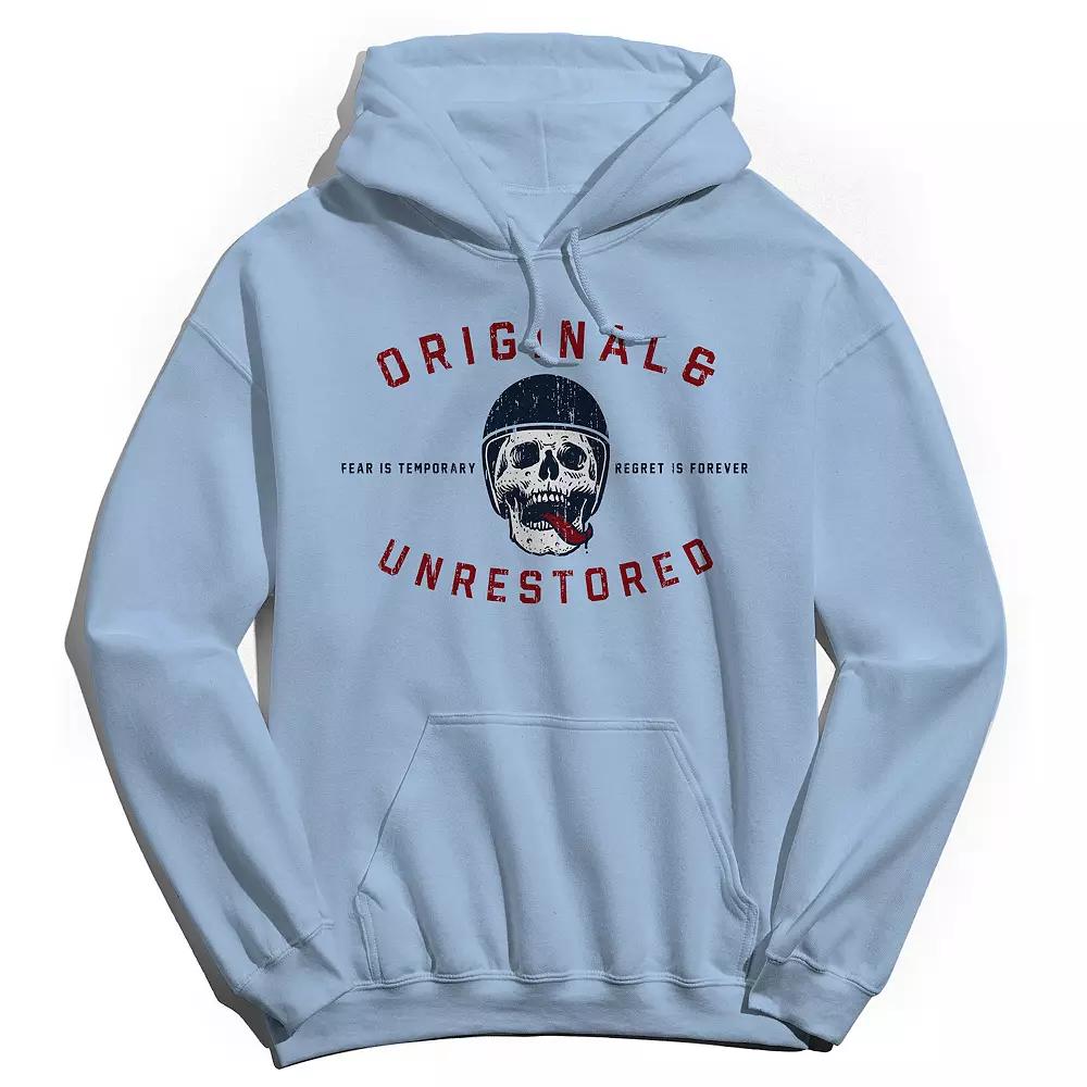 Men's Original & Unrestored Fear Graphic Hoodie, Size: Small, Light Blue Product Image
