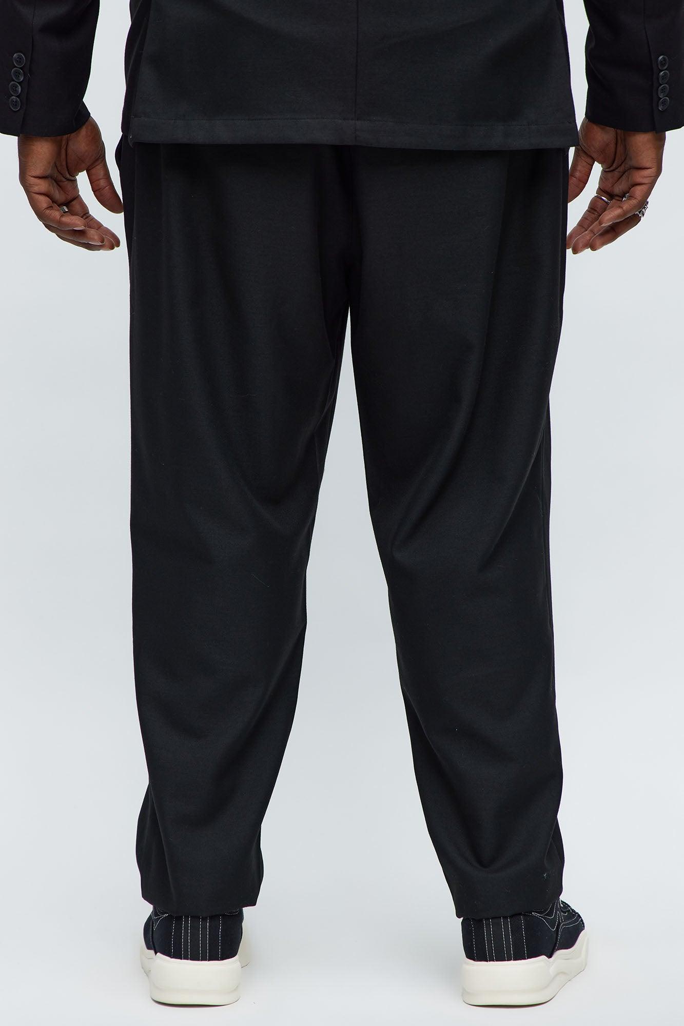 Slim Modern Stretch-Waist Everyday Trouser - Black Product Image