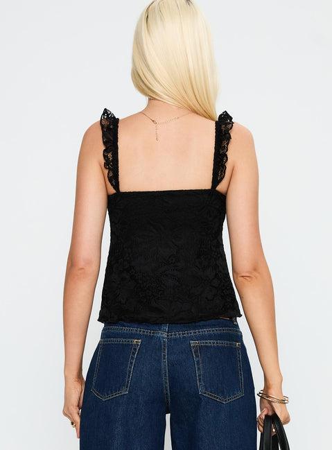 Madaleine Lace Top Black Product Image