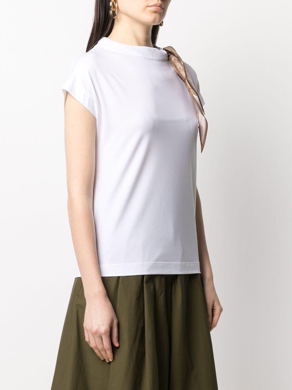 logo-print scarf T-shirt Product Image