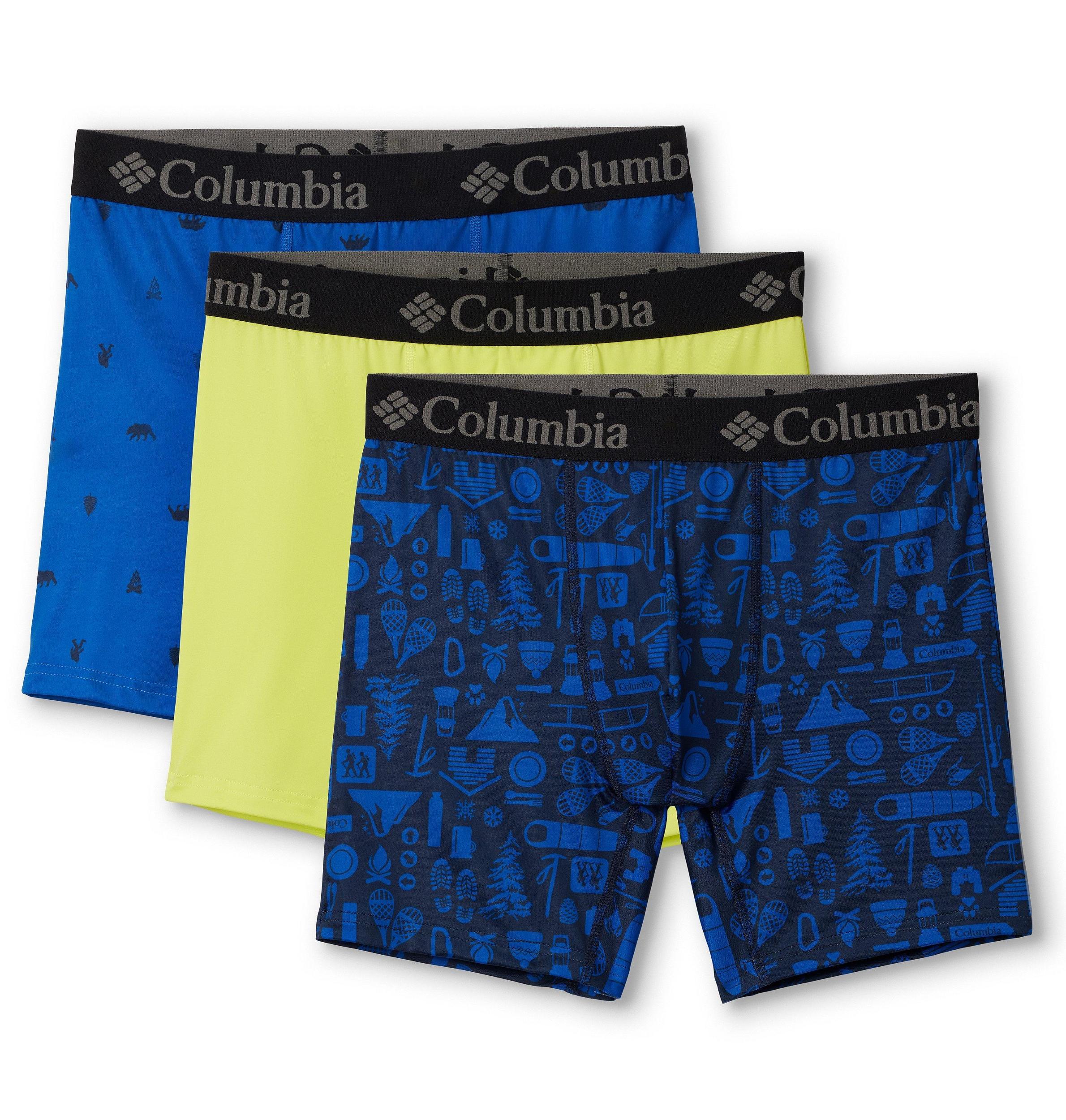 Columbia Mens Printed 360 Stretch 3-Pack Boxer Brief- Product Image