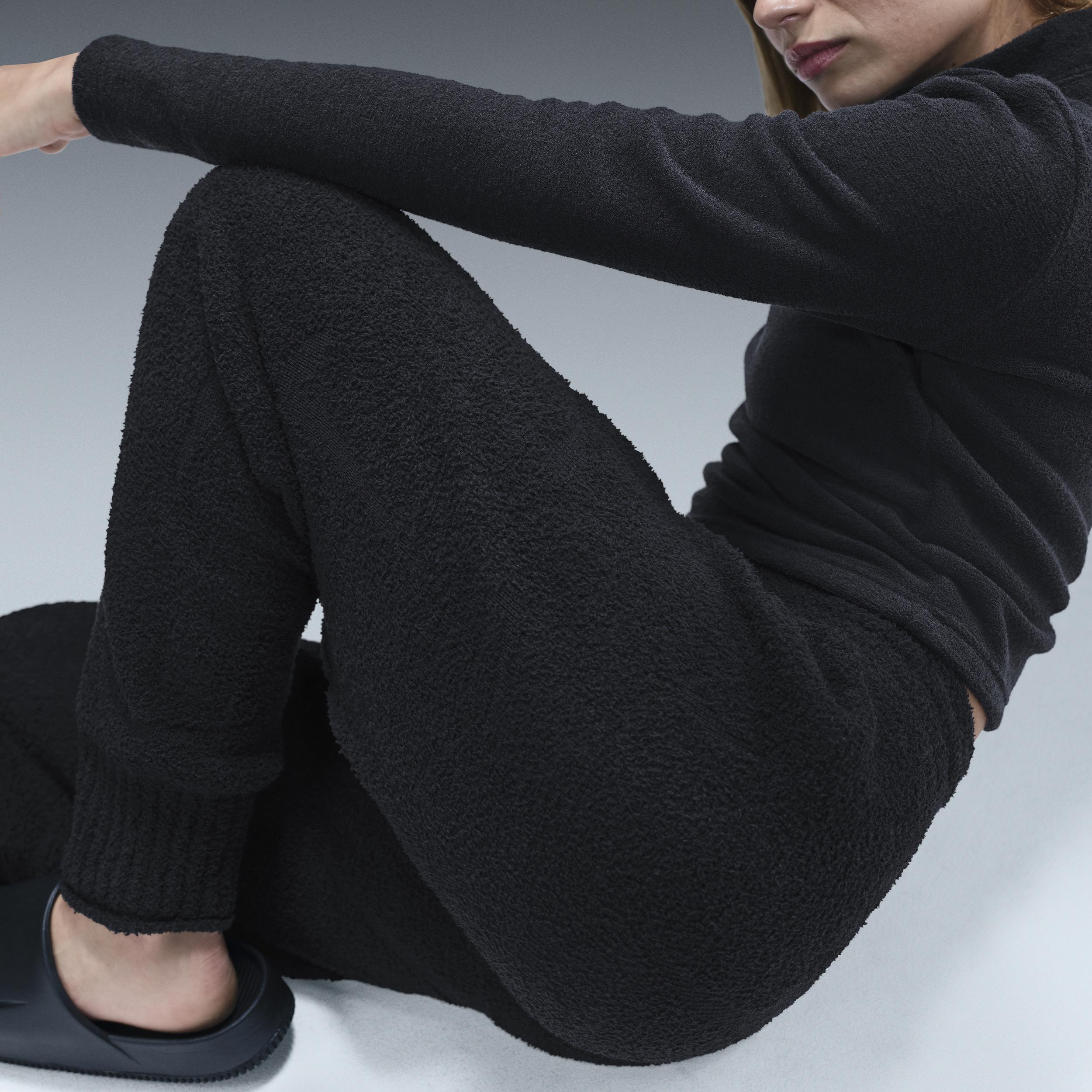 Womens Nike Sportswear Phoenix Cozy Boucl High-Waisted Oversized Knit Pants | FZ1703-010 Product Image
