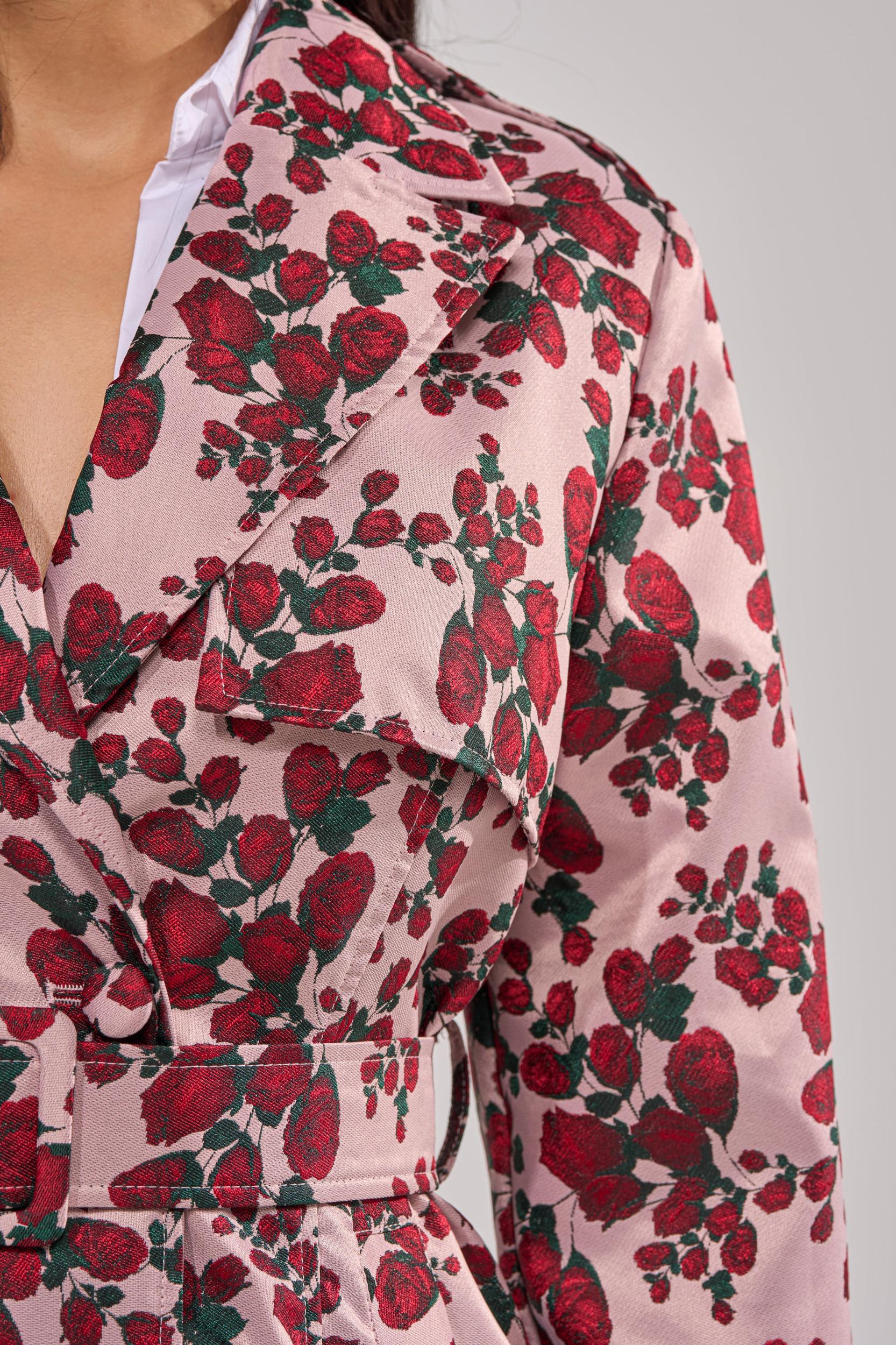 BUY ME ROSES JACQUARD TRENCH Product Image