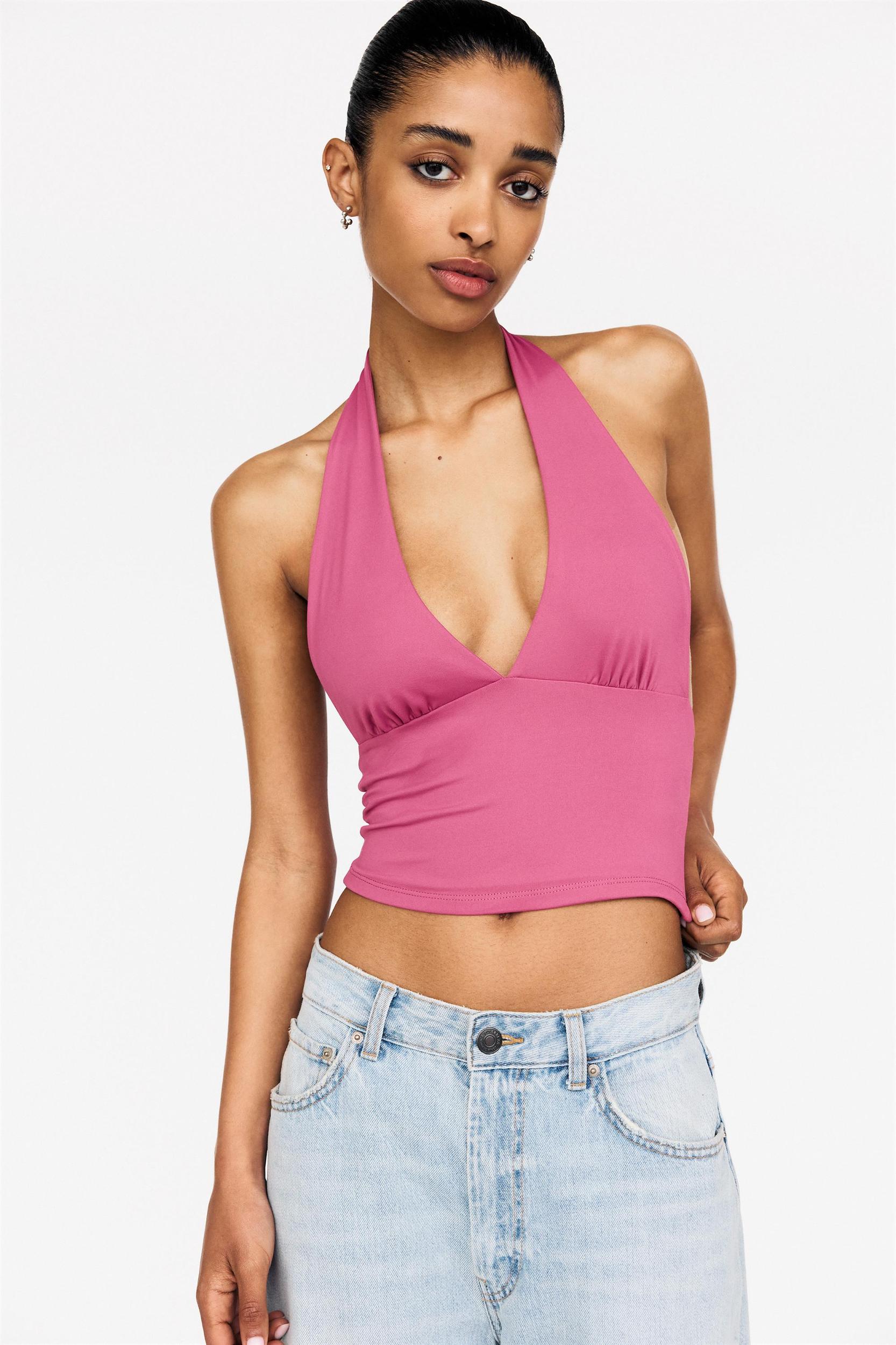 Open-back halter top Product Image