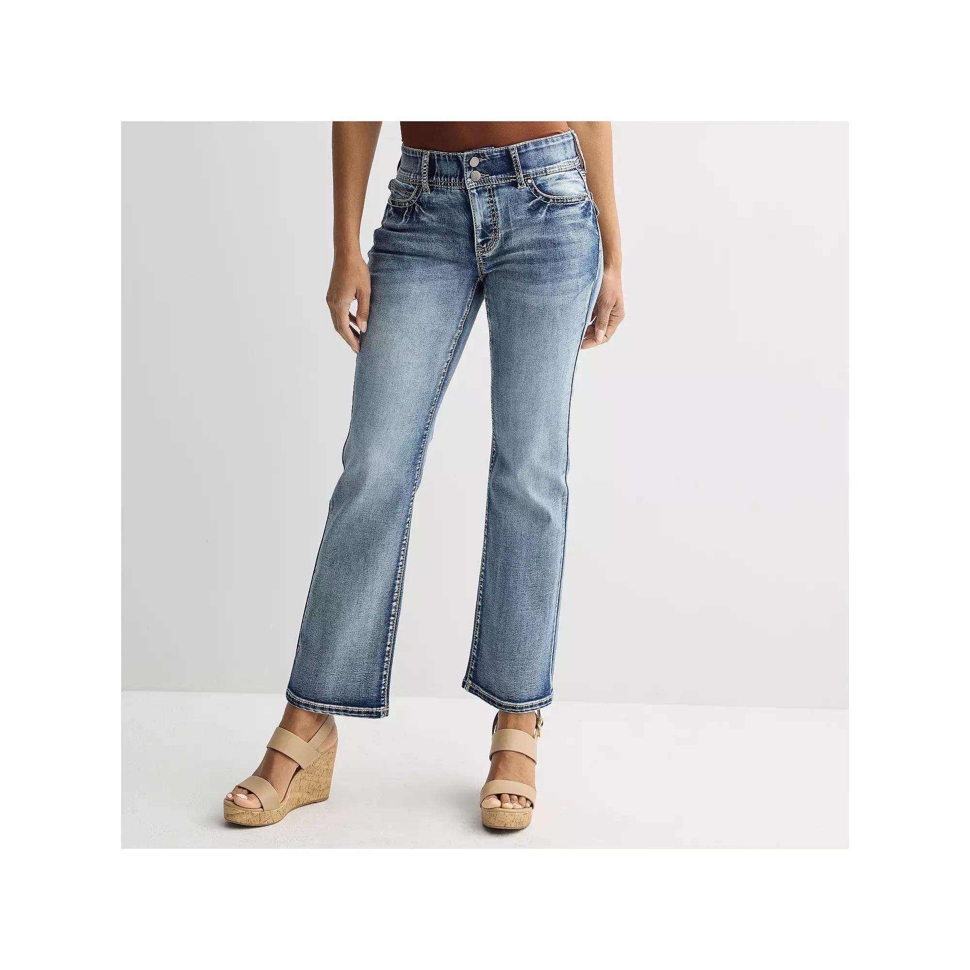 Women's Apt. 9® Tummy Control Bootcut Jeans, Size: 6 Regular, Potassium Light Blue Product Image