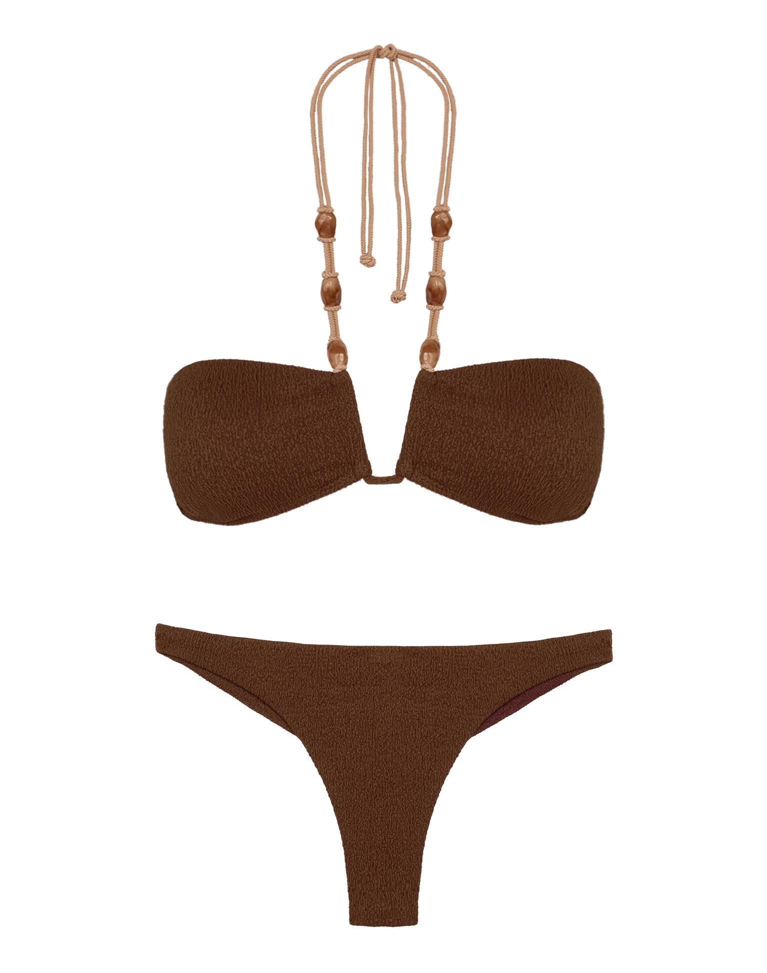 Firenze Corsica Carol Top - Brown Product Image