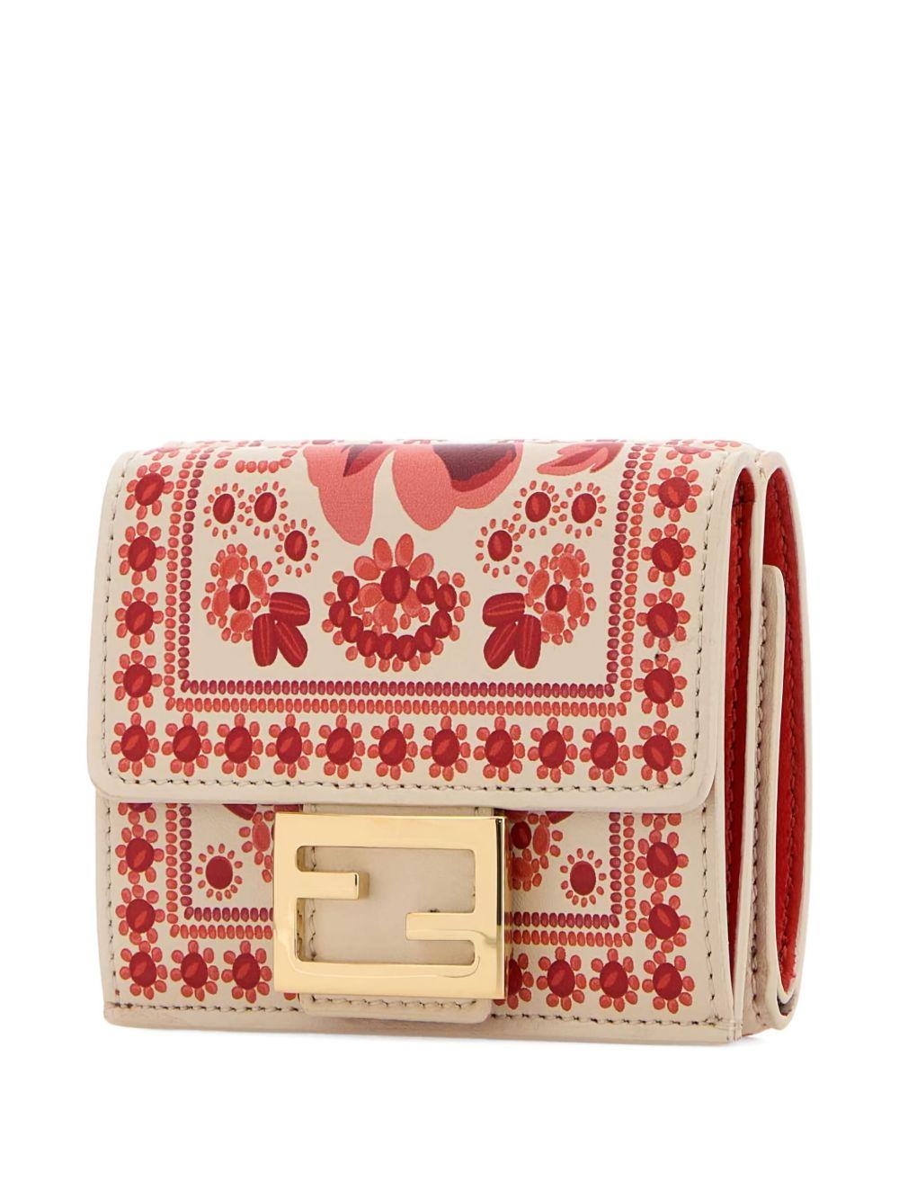 floral-printed leather wallet Product Image