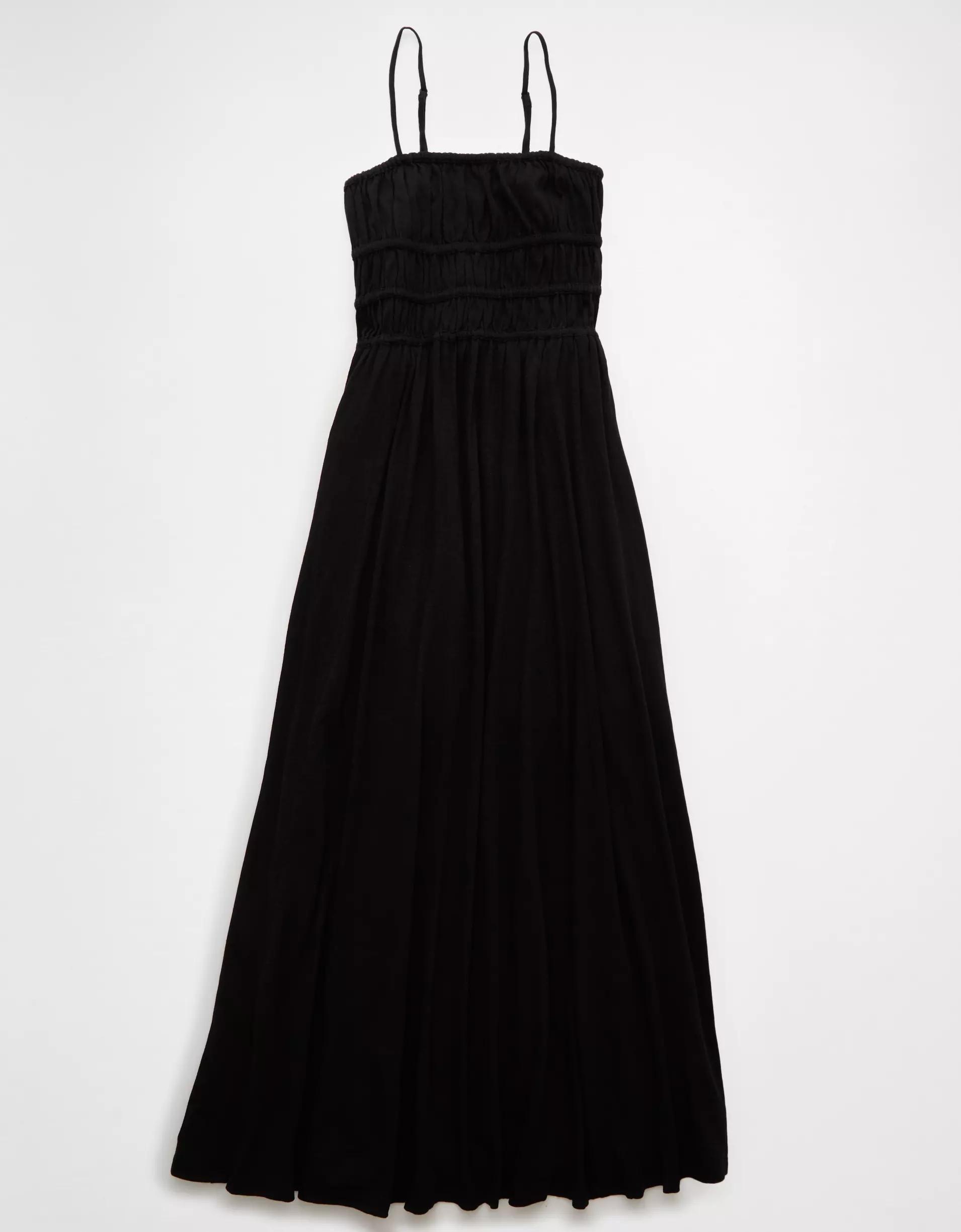 AE Sunchaser Knit Smocked Bodice Midi Dress Product Image