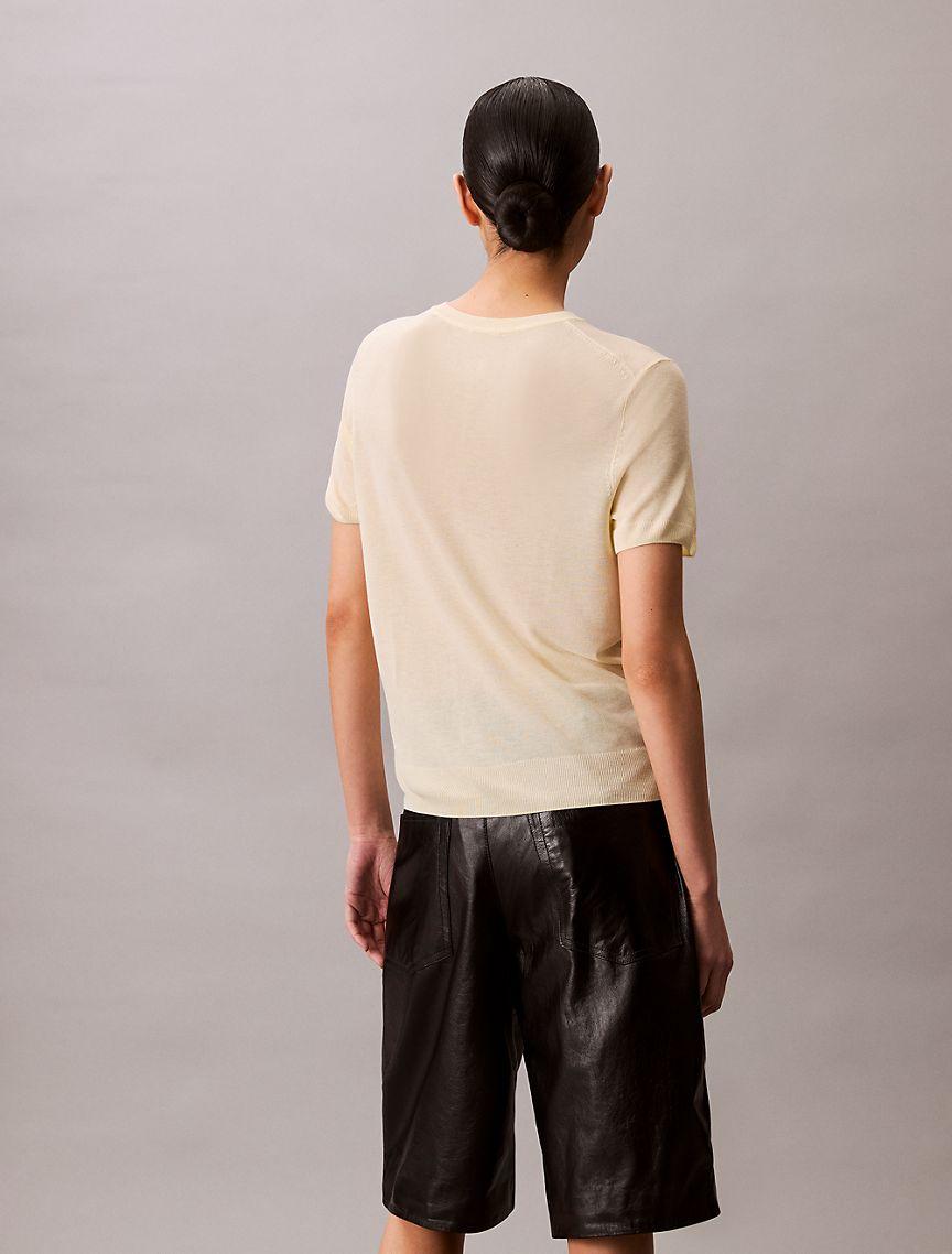 Viscose Short Sleeve Sweater  Product Image