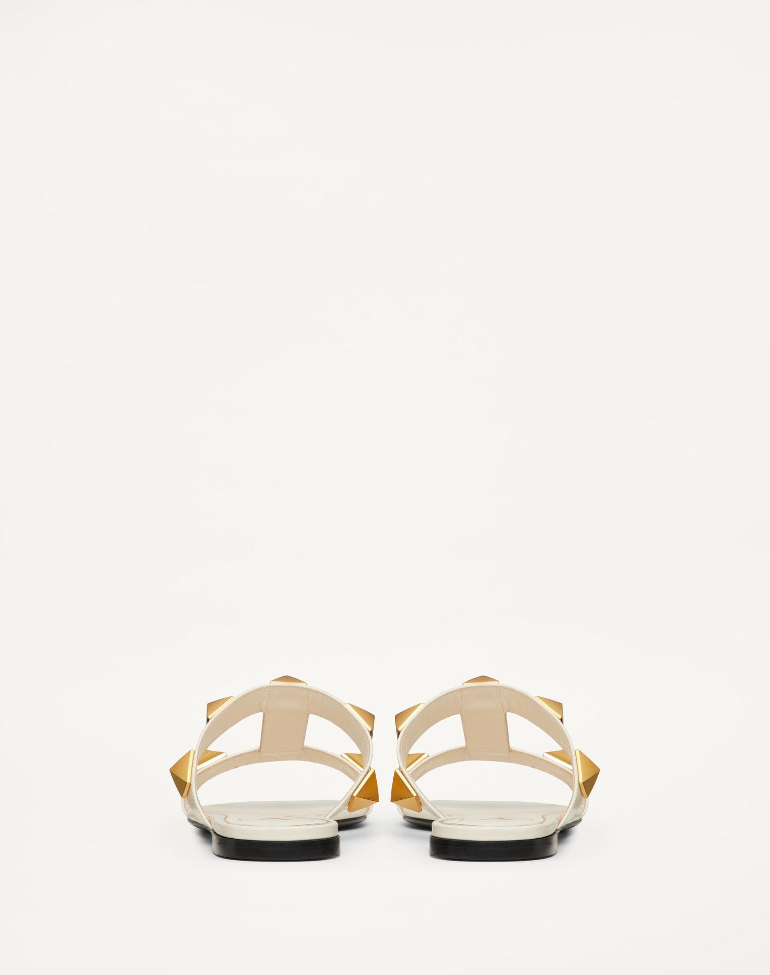 Flat Roman Stud Calfskin Slide Sandal Product Image