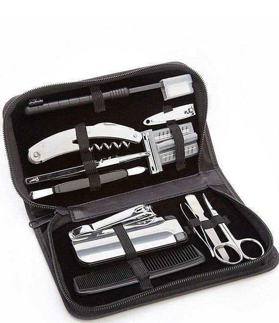 ROYCE New York Leather Travel & Grooming Toiletry Kit Product Image