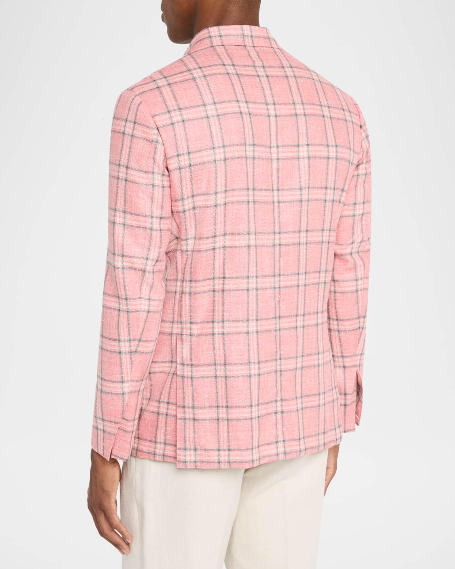 Men's Plaid Windowpane Single-Breasted Sport Coat Product Image