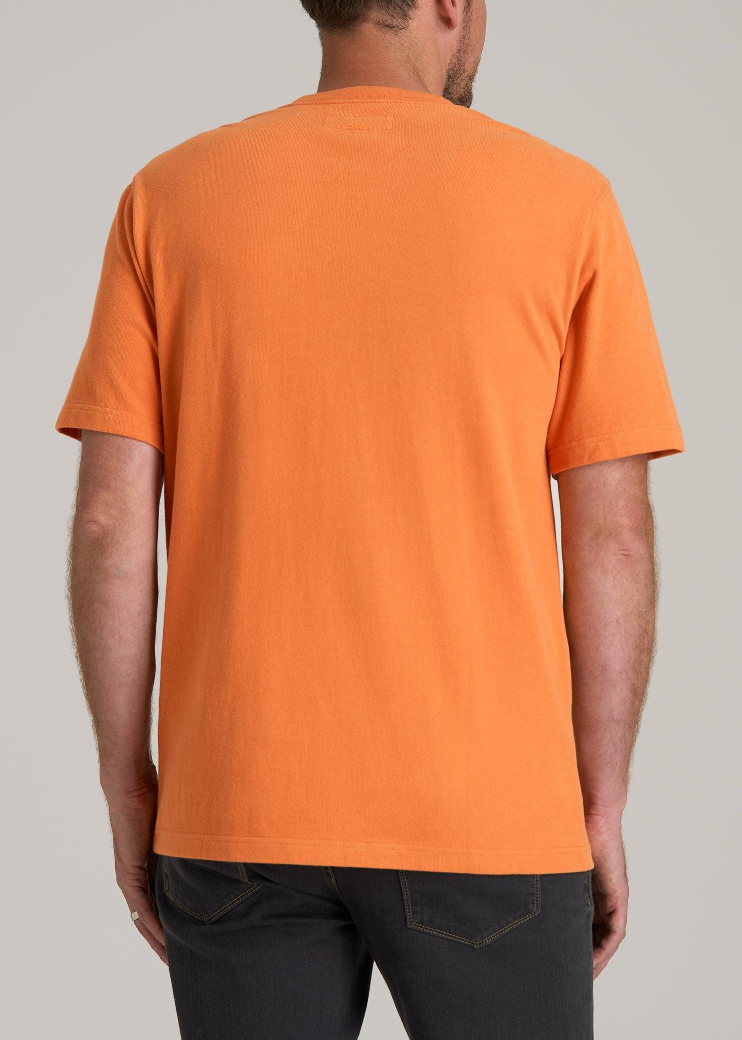 LJ&S Workwear Pocket T-Shirt for Tall Men in Marmalade Male Product Image