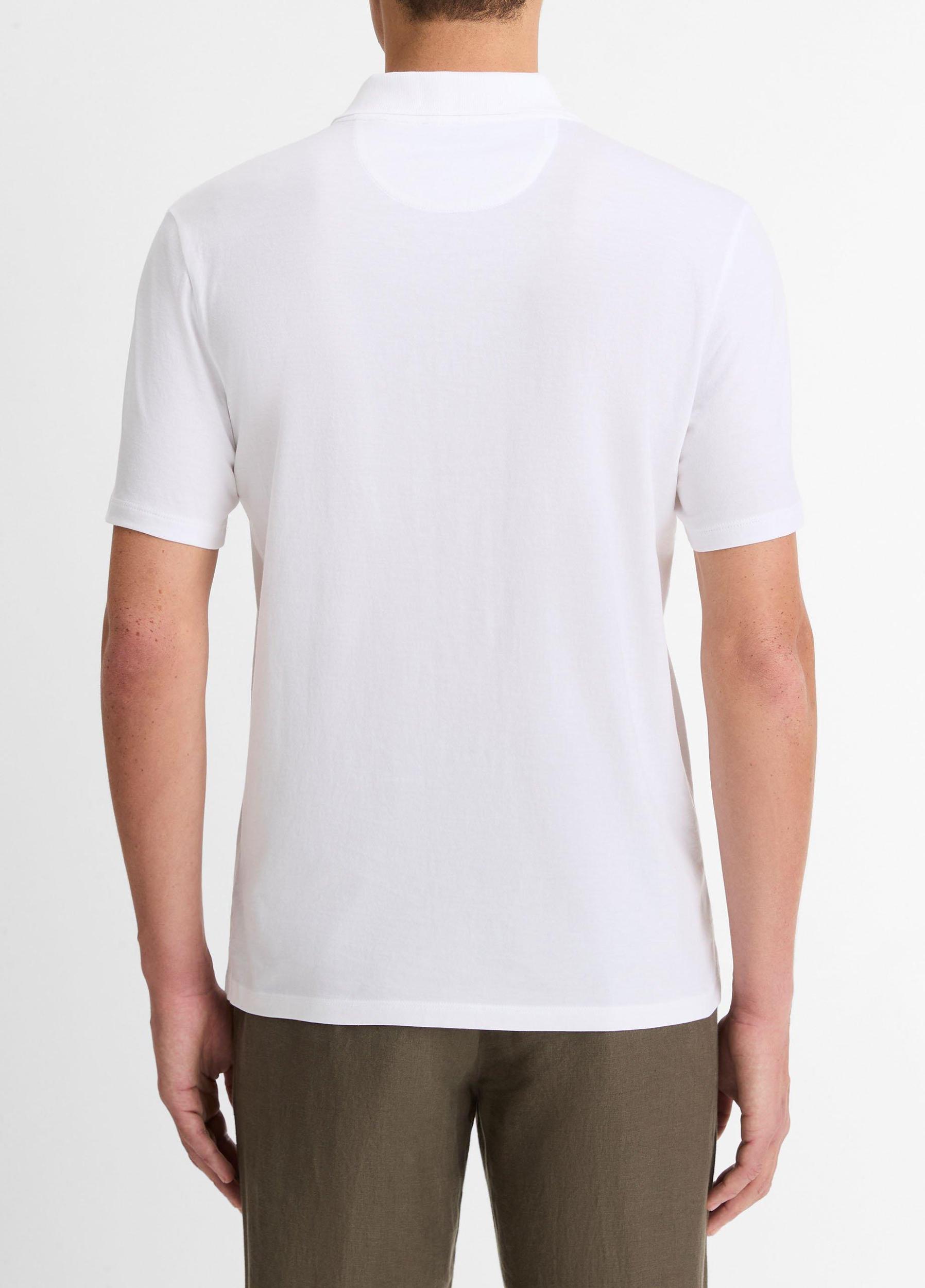 Pima Cotton Short-Sleeve Polo Shirt Product Image