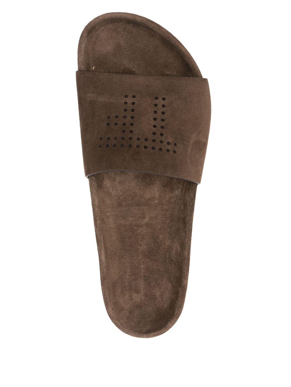 suede flat slides Product Image