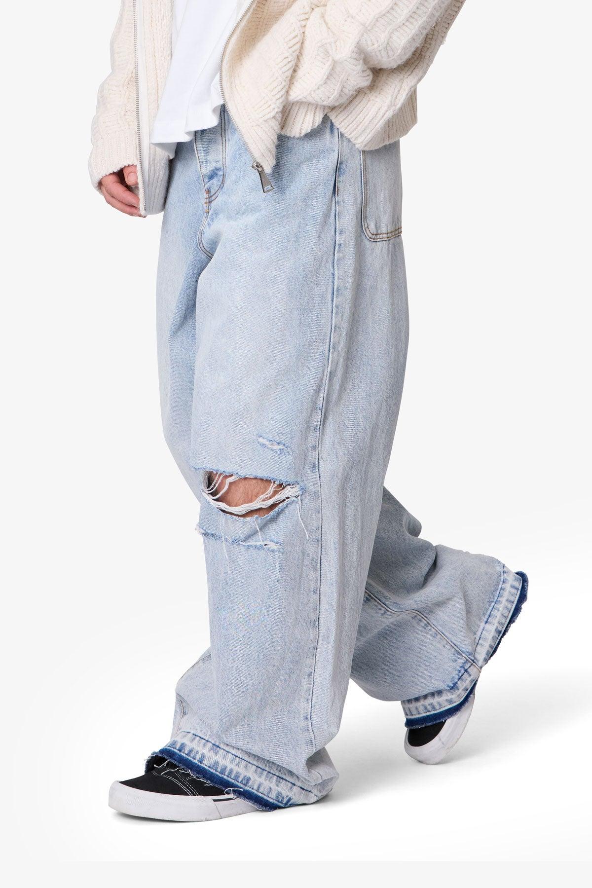Baggy Rave Denim - Light Blue Product Image