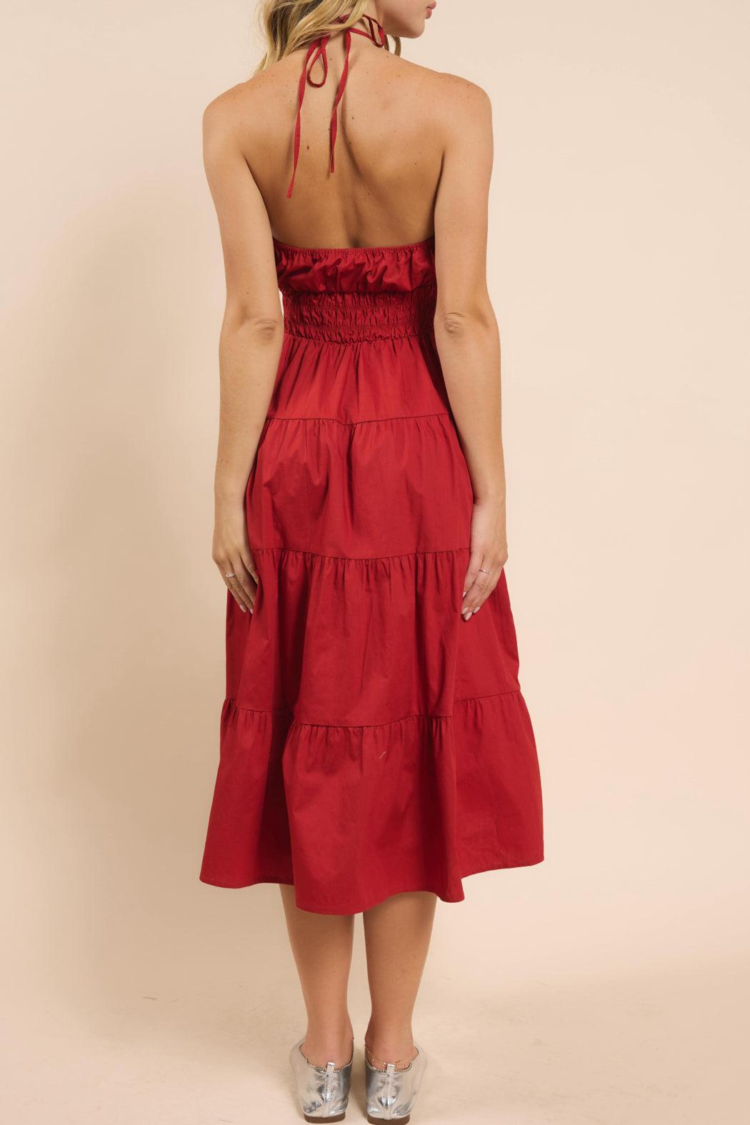 TIERED DRESS W/ FLOWER Product Image